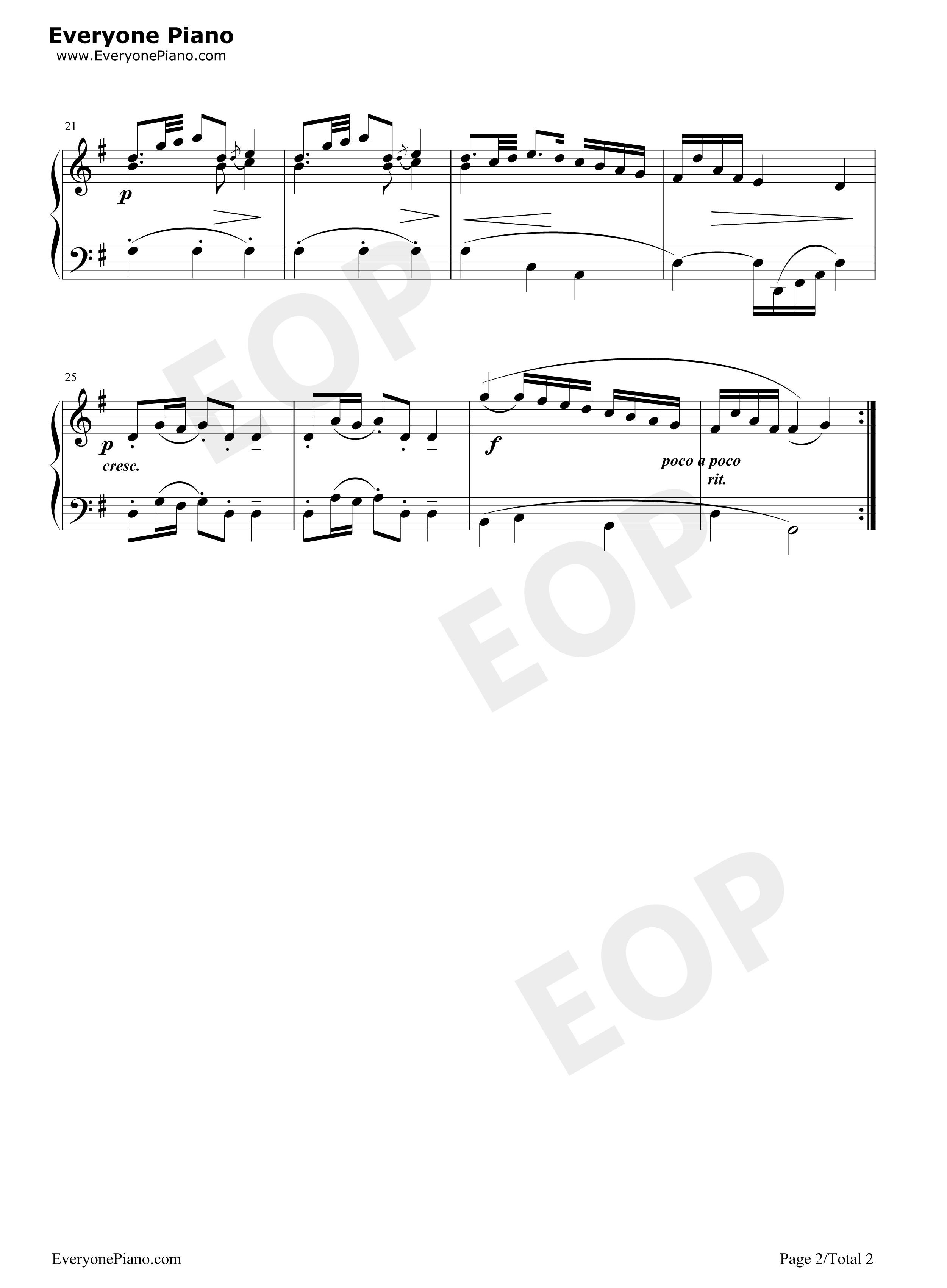 波罗涅兹舞曲 19钢琴谱-巴赫2