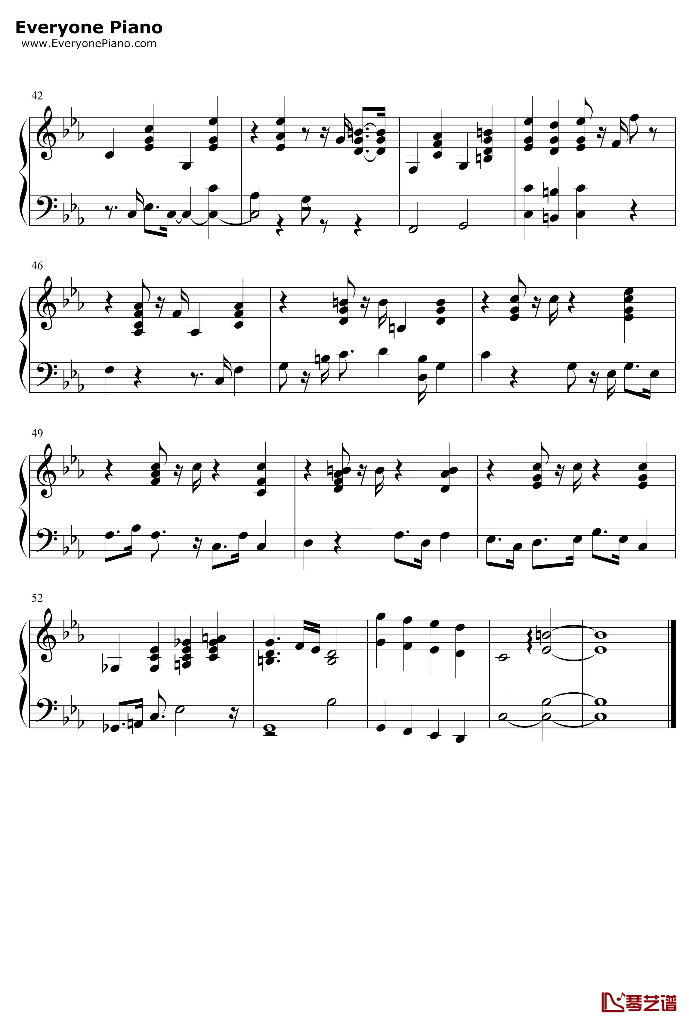 予兆のカッパー钢琴谱-桥本由香利-皿三昧OST3