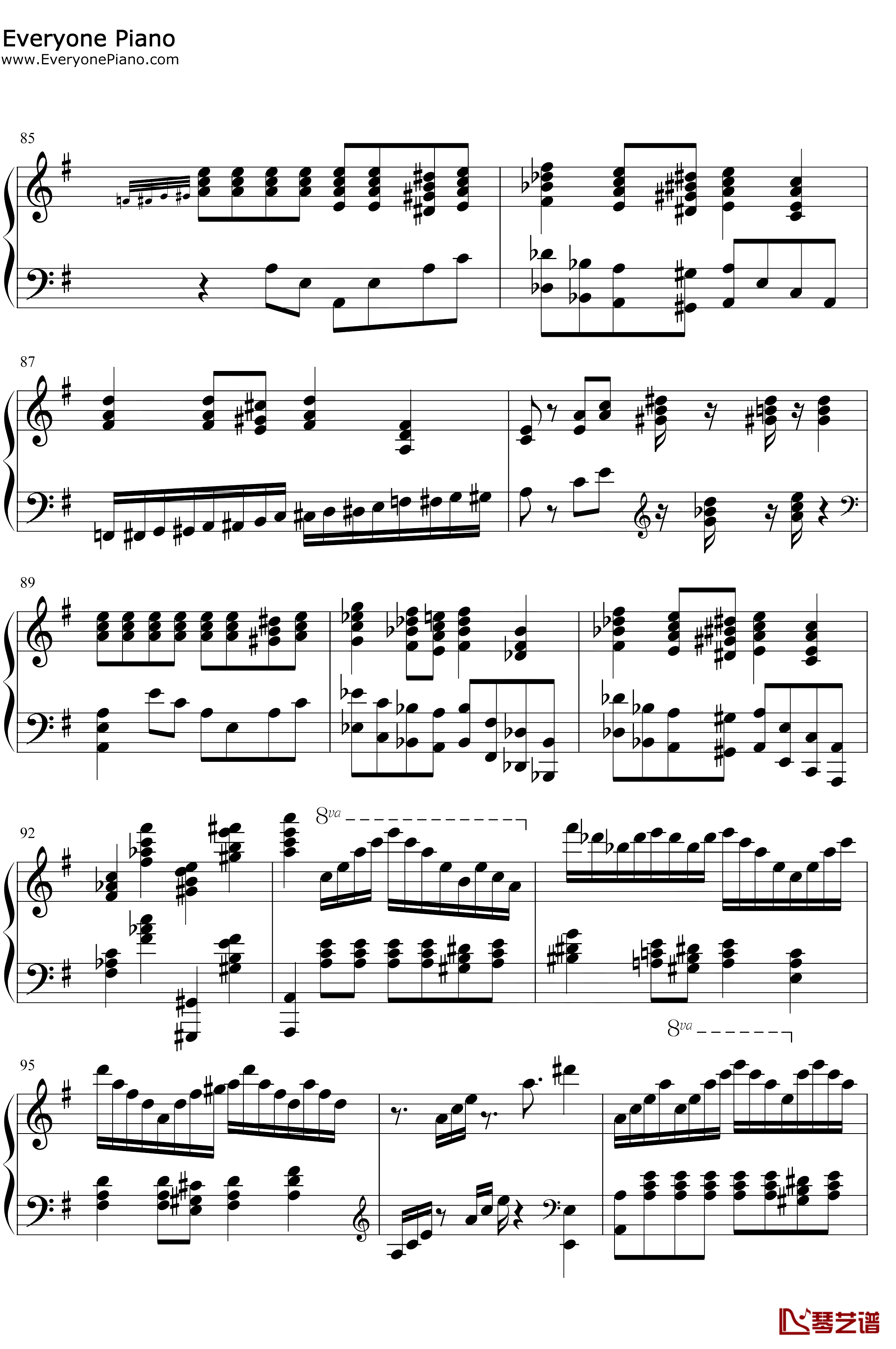 Hedwigs Theme完整版钢琴谱-John Williams-海德薇格主题曲-哈利波特主题曲6