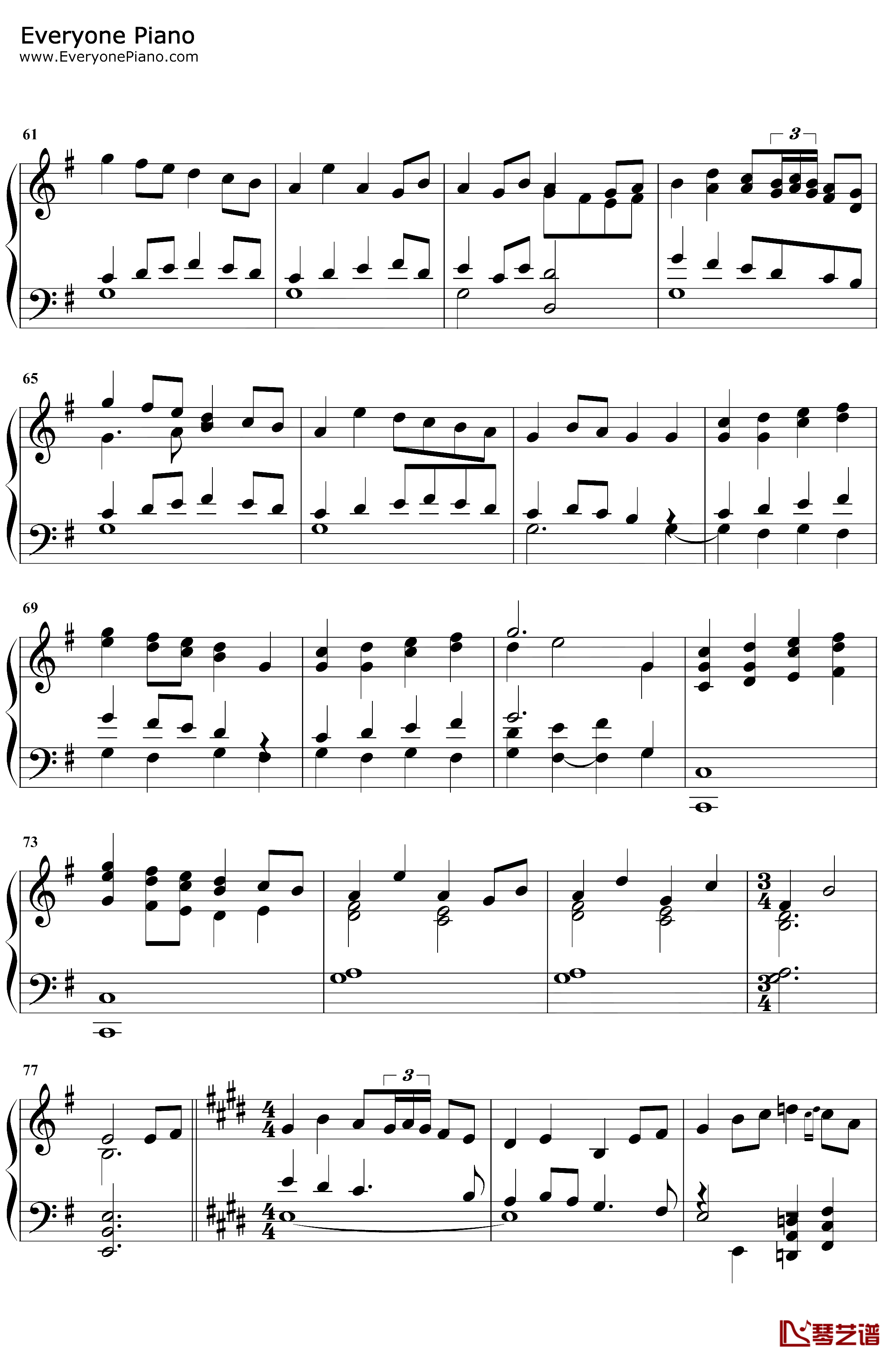 Hymn to the Sea钢琴谱-JamesHorner-大海的咏叹-泰坦尼克号插曲4