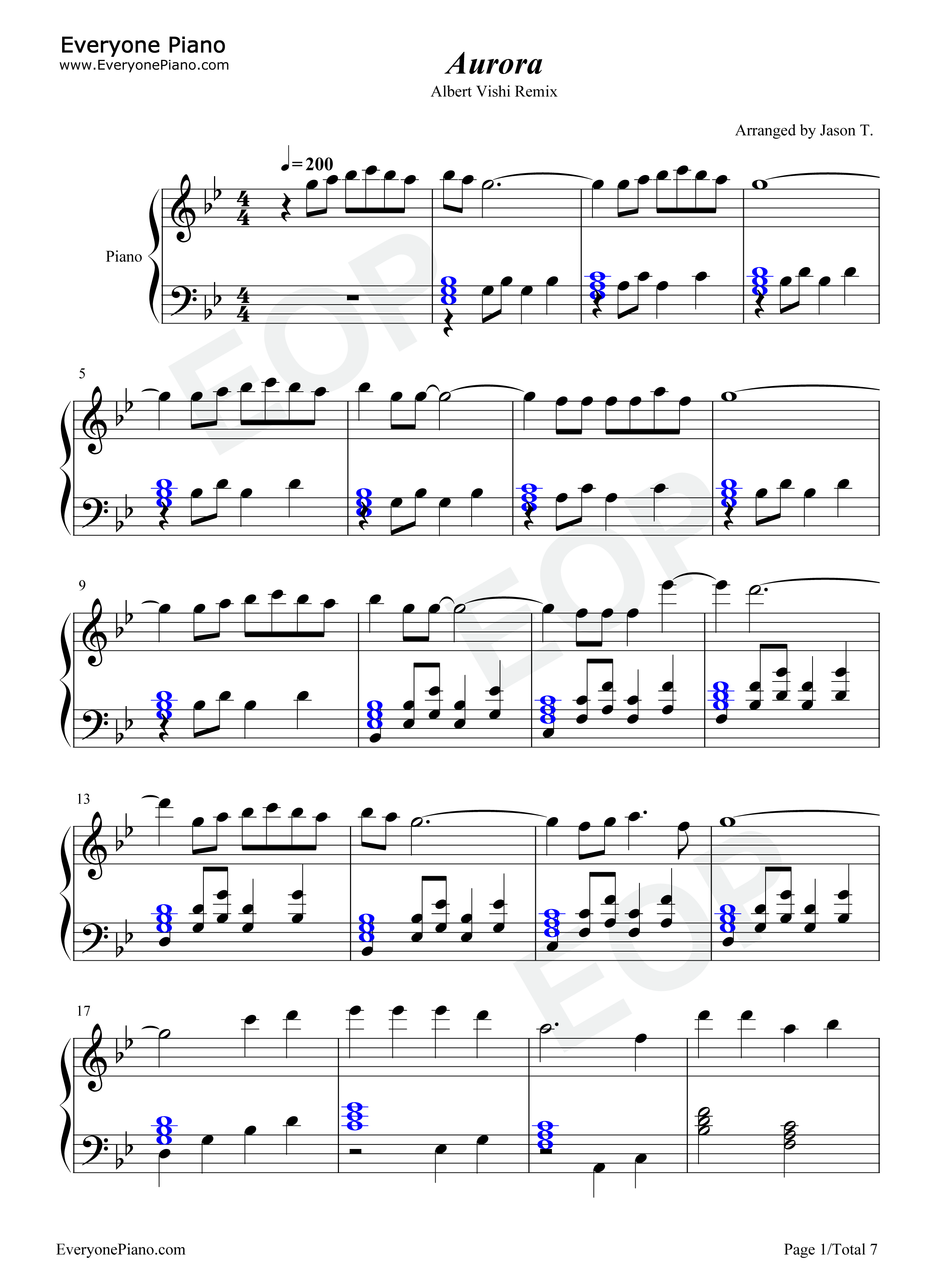 Aurora钢琴谱-K-391 RØRY1