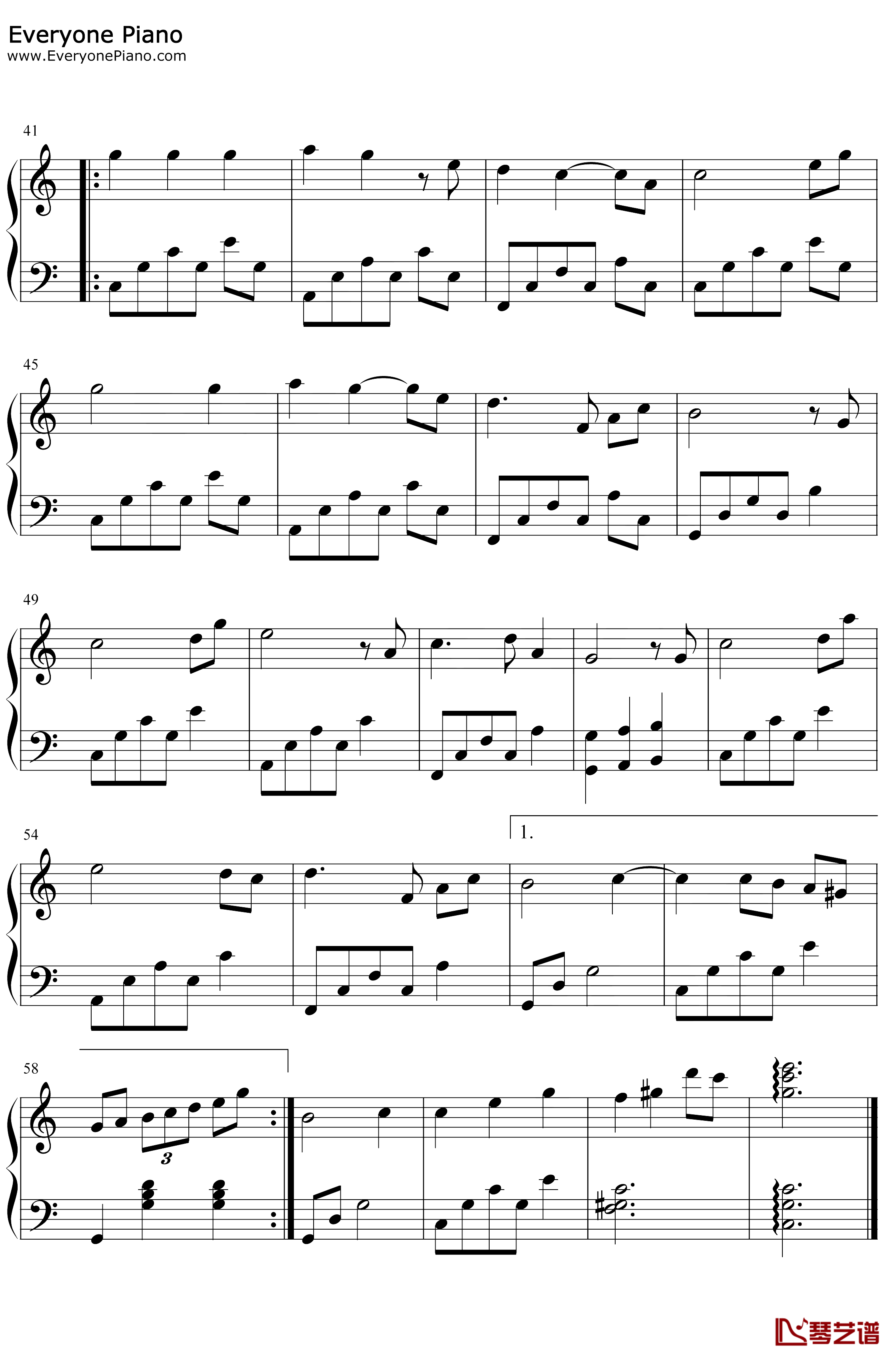 其实你不懂我的心钢琴谱-童安格-林文信版3