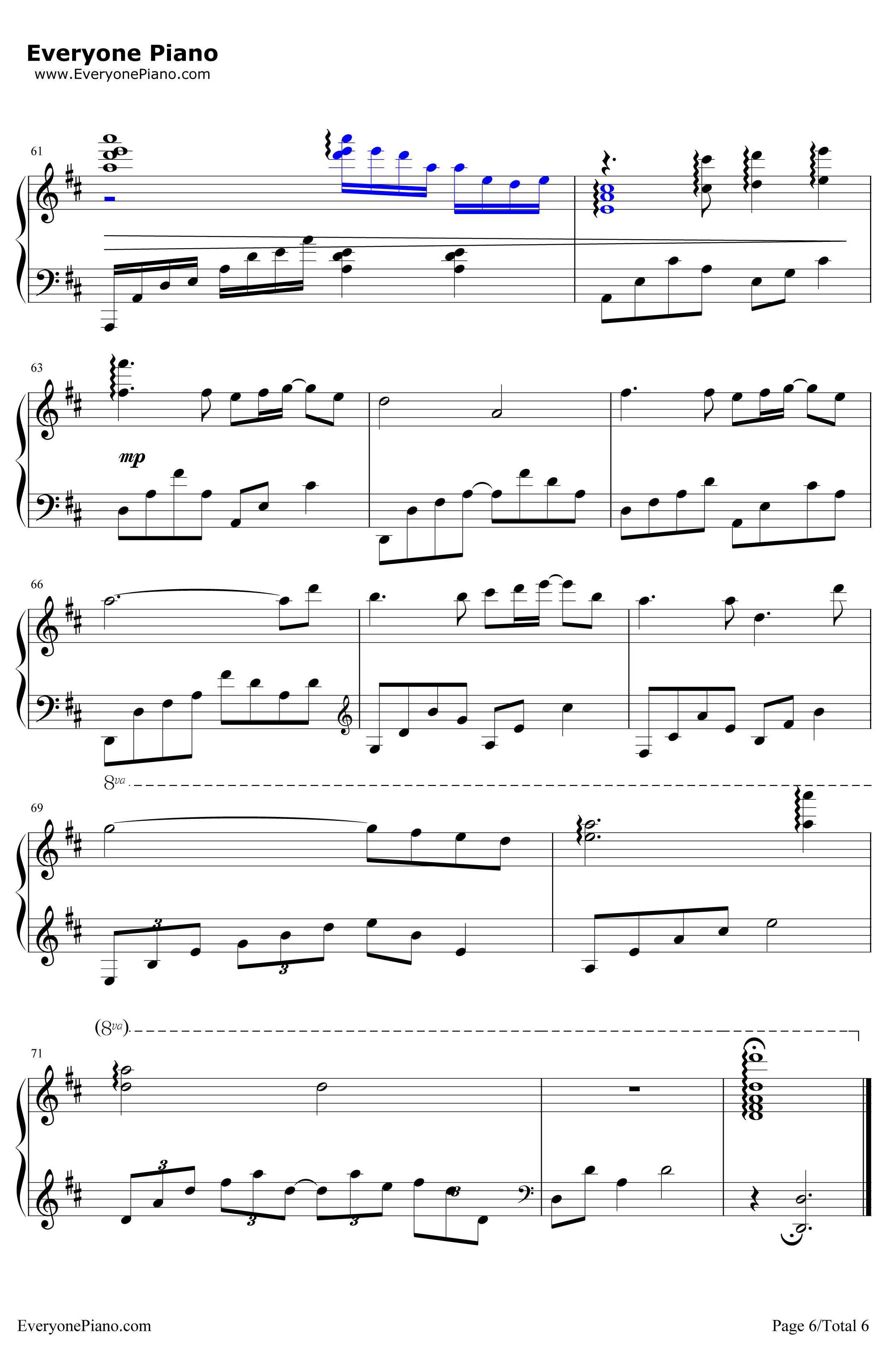 AndI...You钢琴谱-GiovanniMarradi(乔瓦尼)6