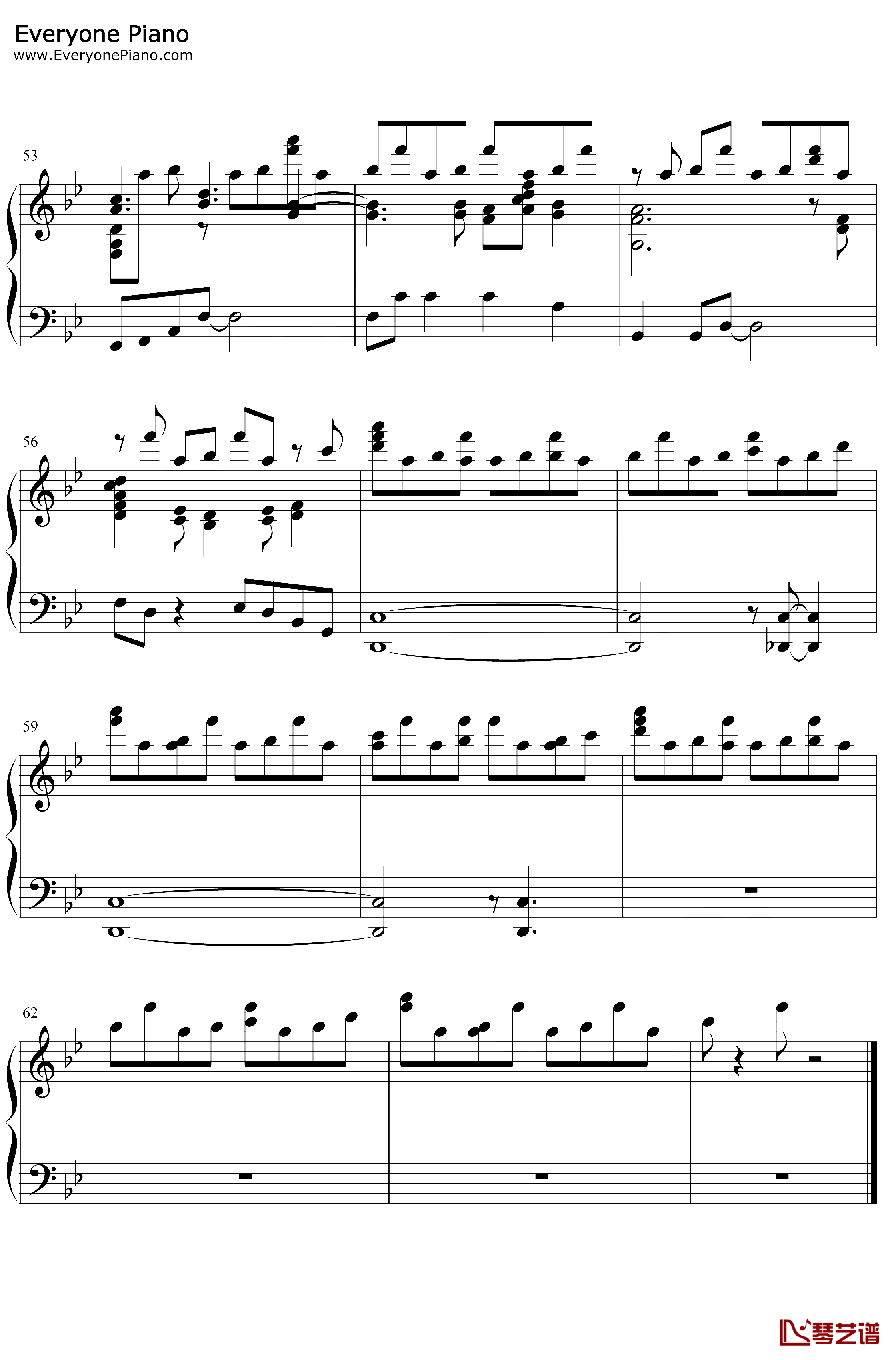 鏡面の波钢琴谱-YURiKA-宝石之国OP5