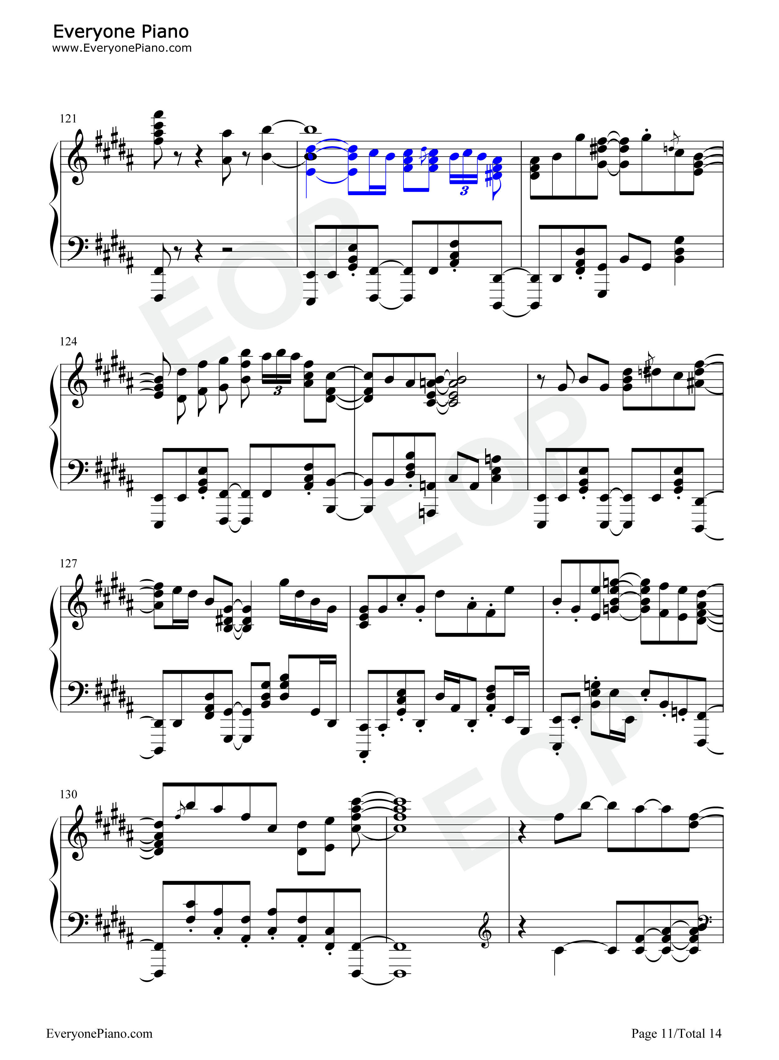 イツカノキオク钢琴谱-和气杏未11