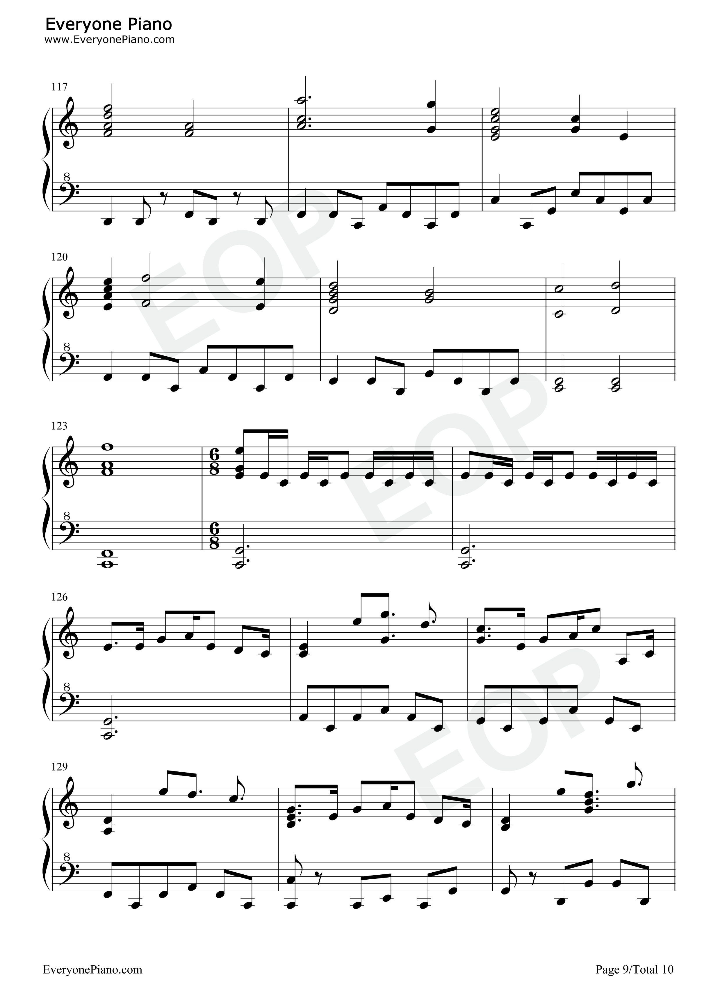 Oogway Ascends钢琴谱-Hans Zimmer John Powell9
