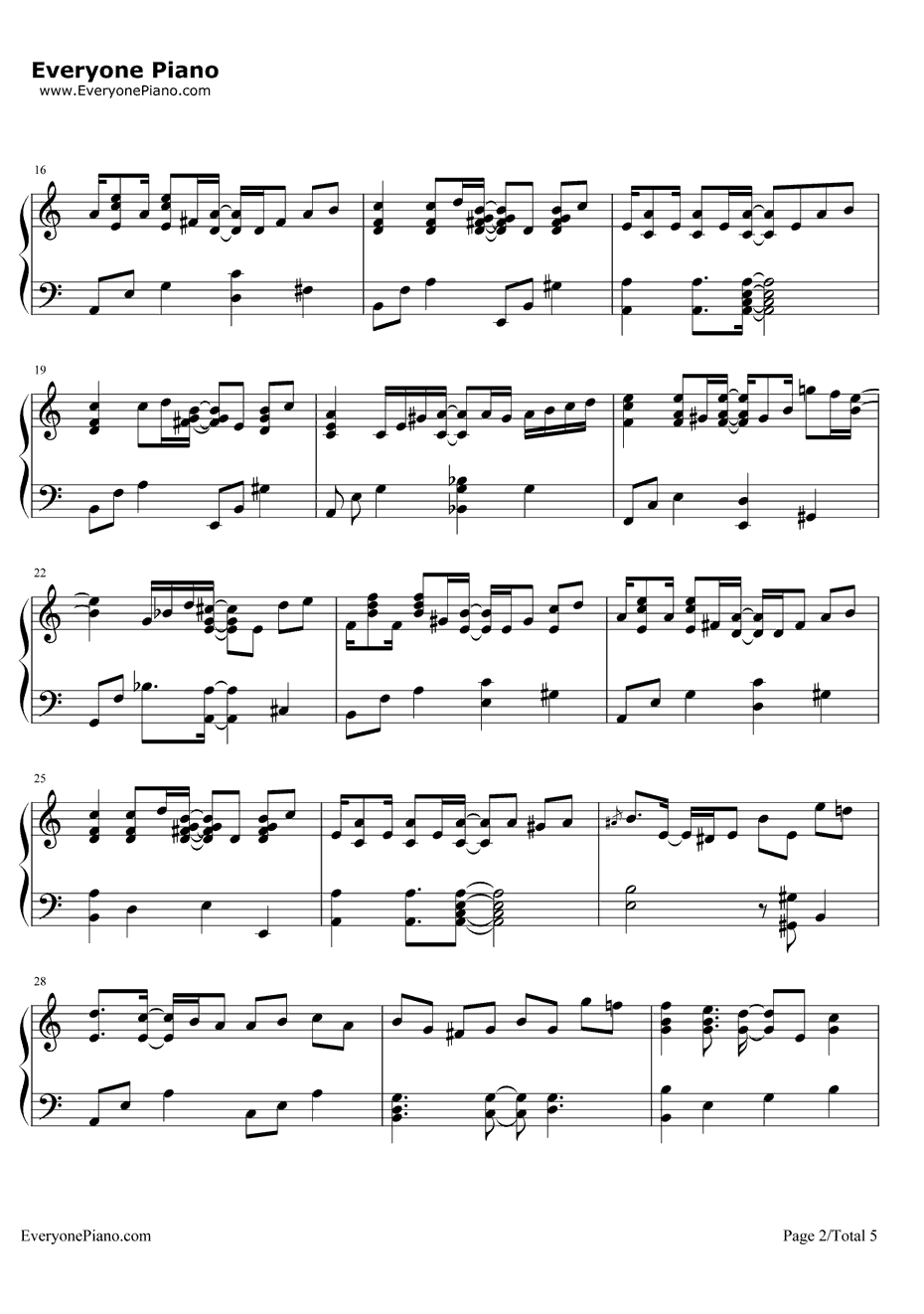 贝多芬病毒钢琴谱-贝多芬2
