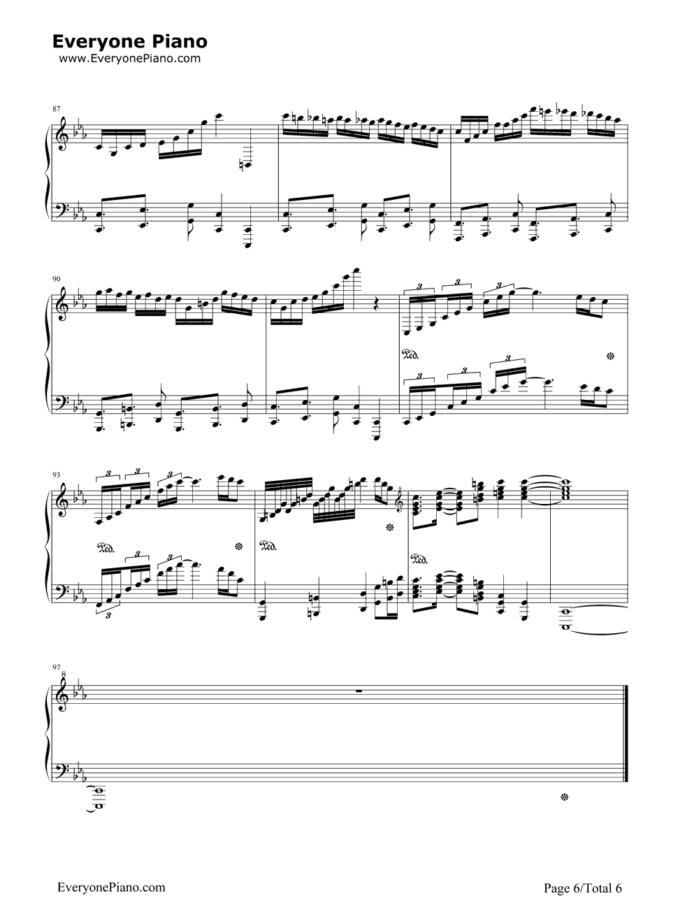 古巴钢琴谱-马克西姆6