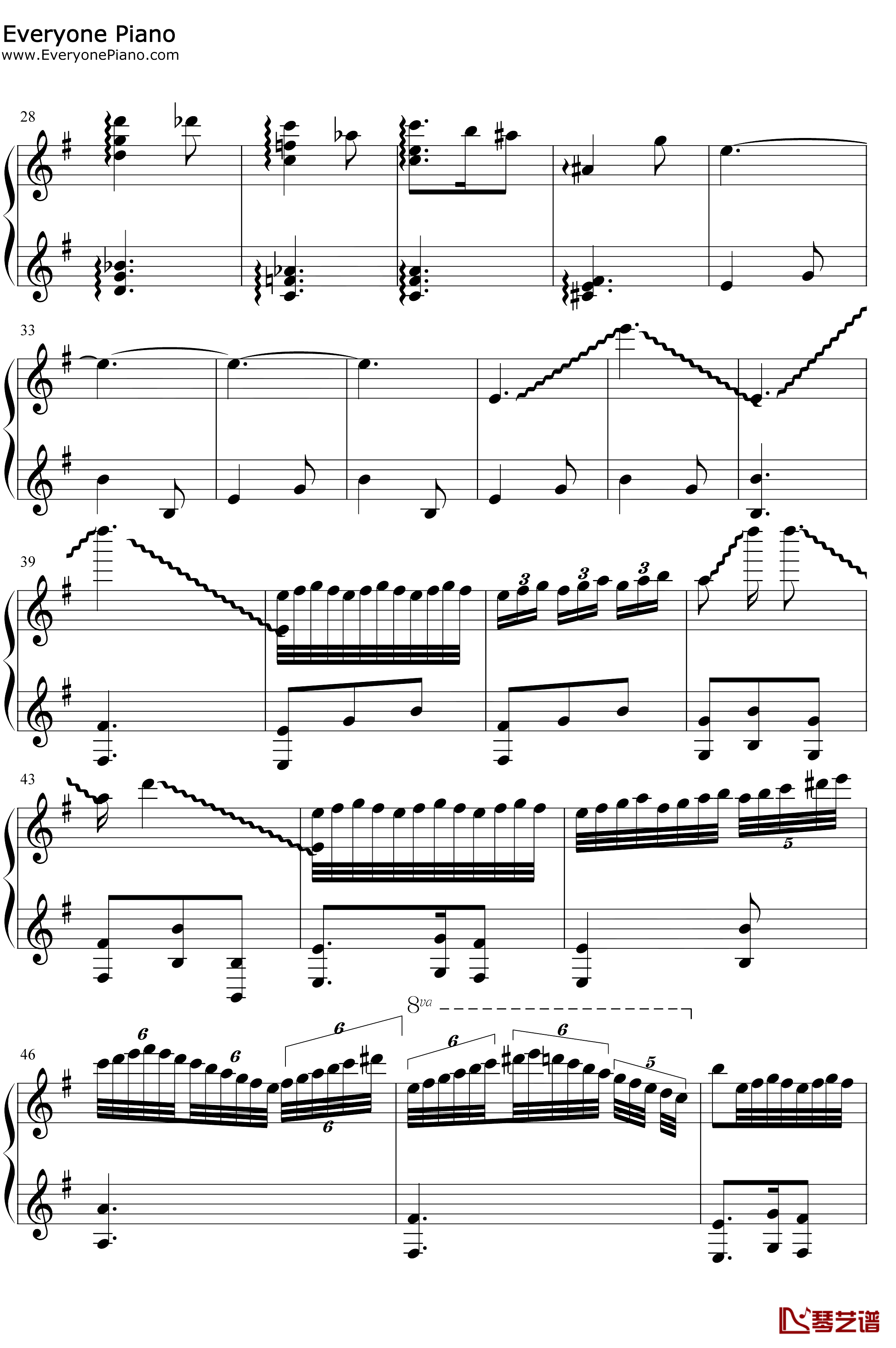 Hedwigs Theme完整版钢琴谱-John Williams-海德薇格主题曲-哈利波特主题曲2