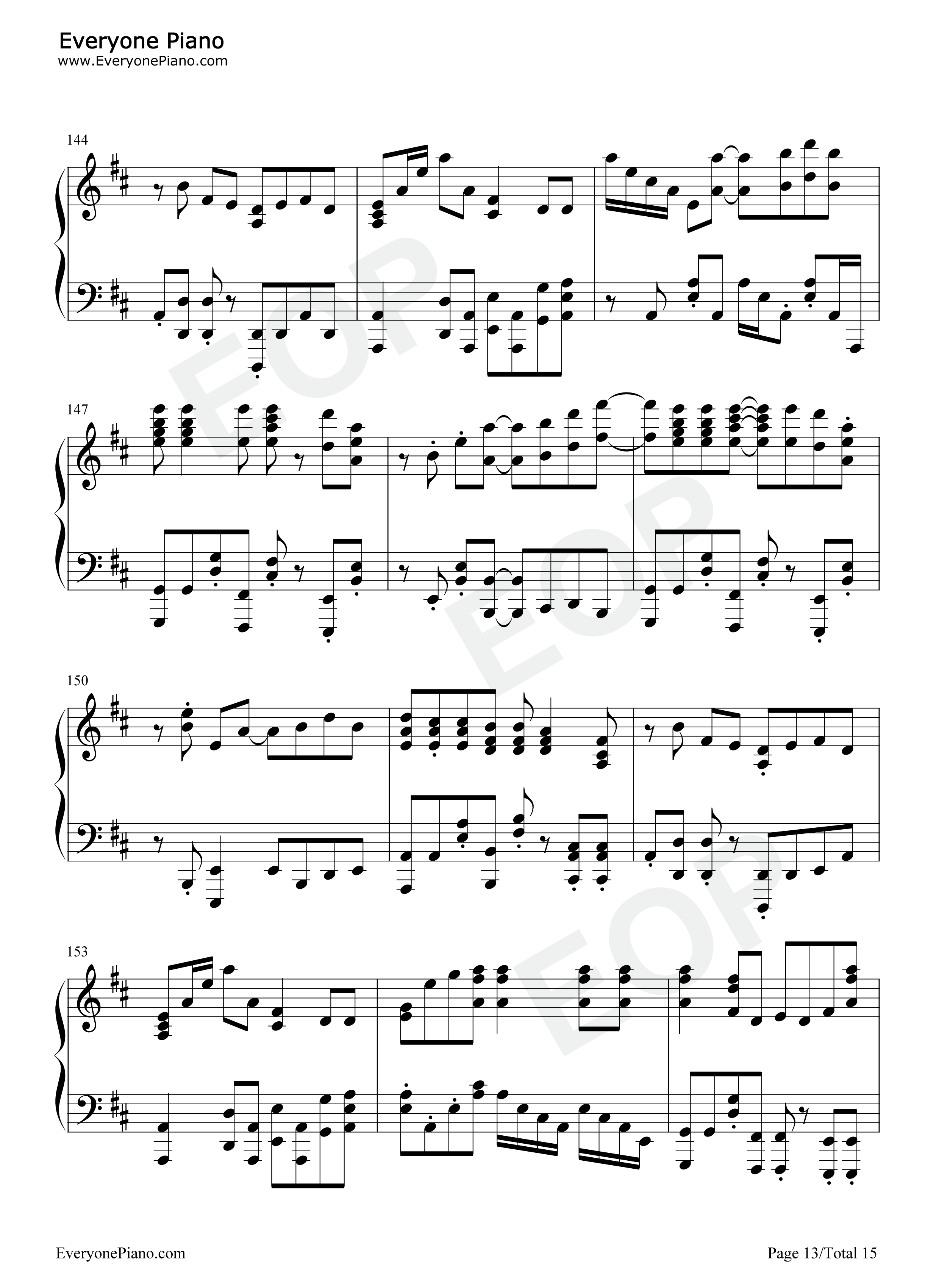 SOUVENIR钢琴谱-BUMP OF CHICKEN13