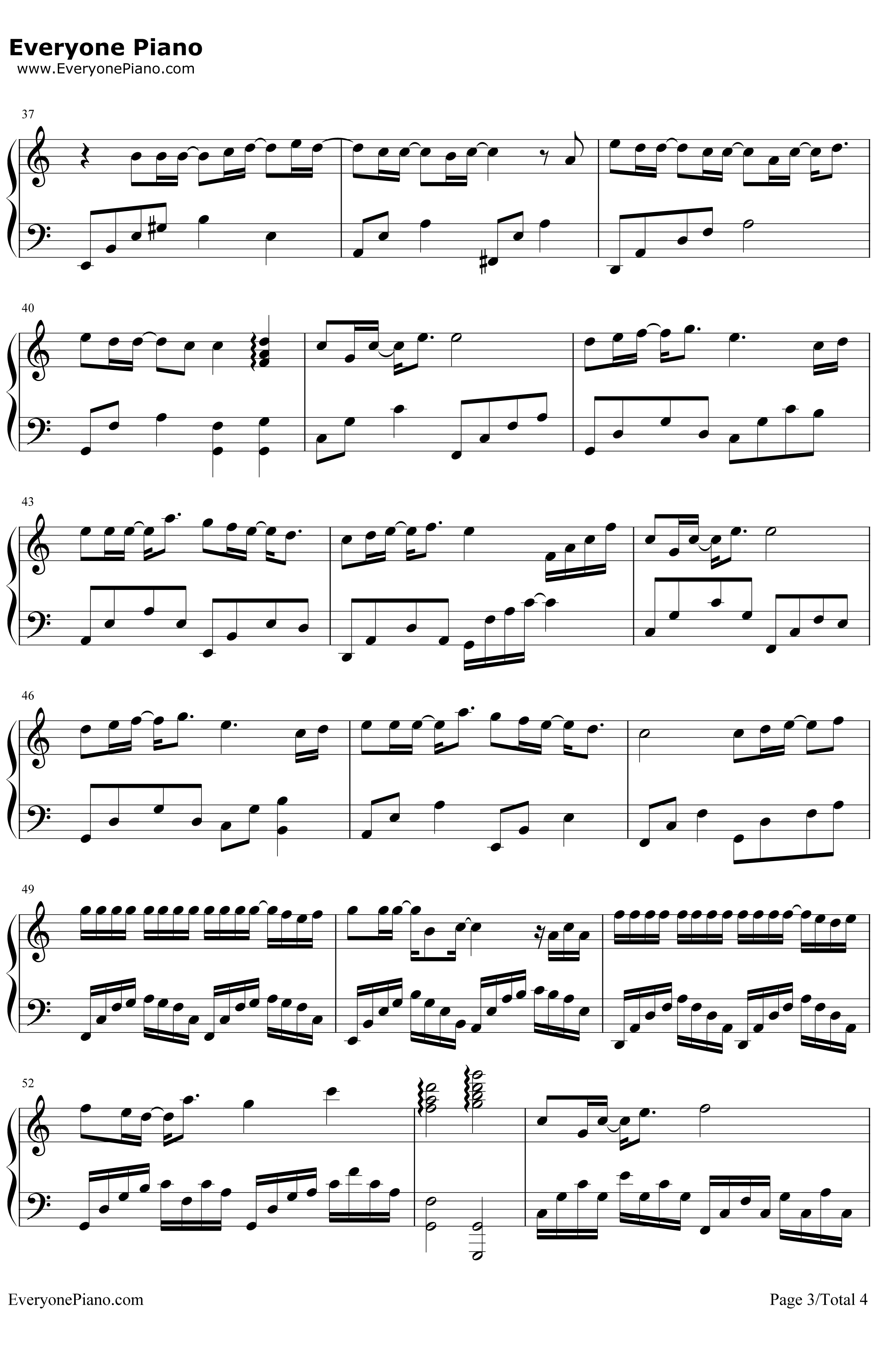 威尼斯的泪 钢琴谱-永邦3