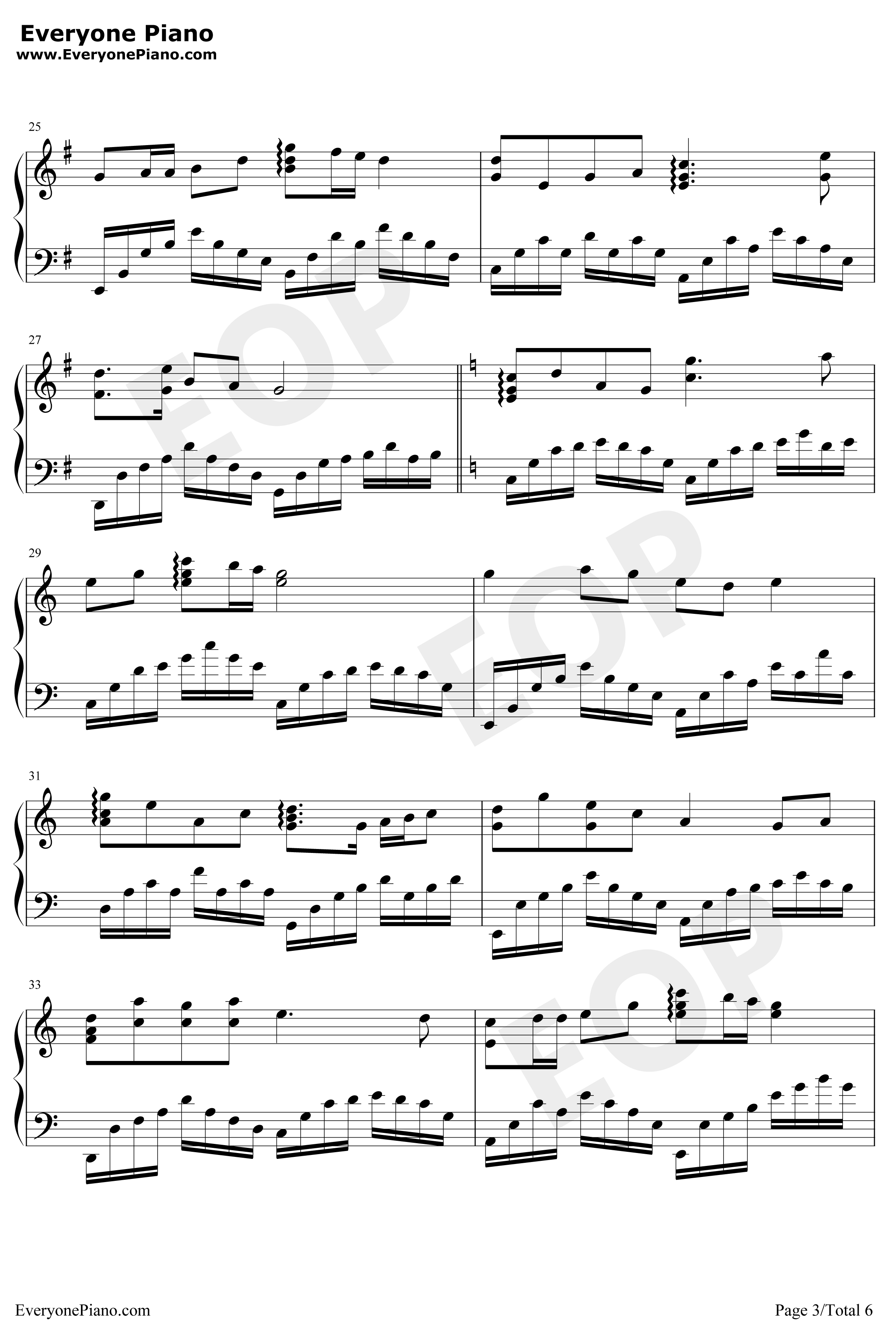 一条大河钢琴谱-刘炽-完美独奏版-我的祖国-上甘岭插曲3