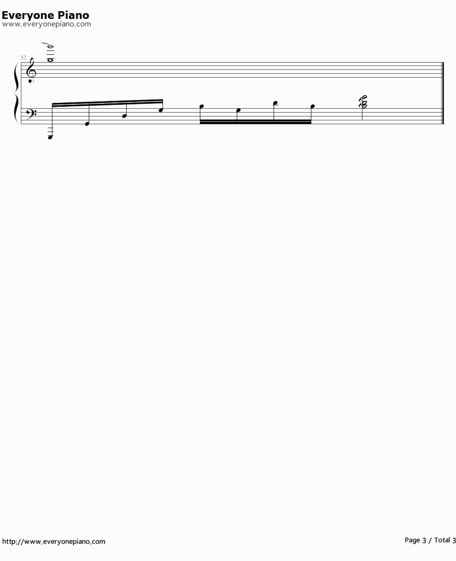 传奇简单版钢琴谱-王菲3
