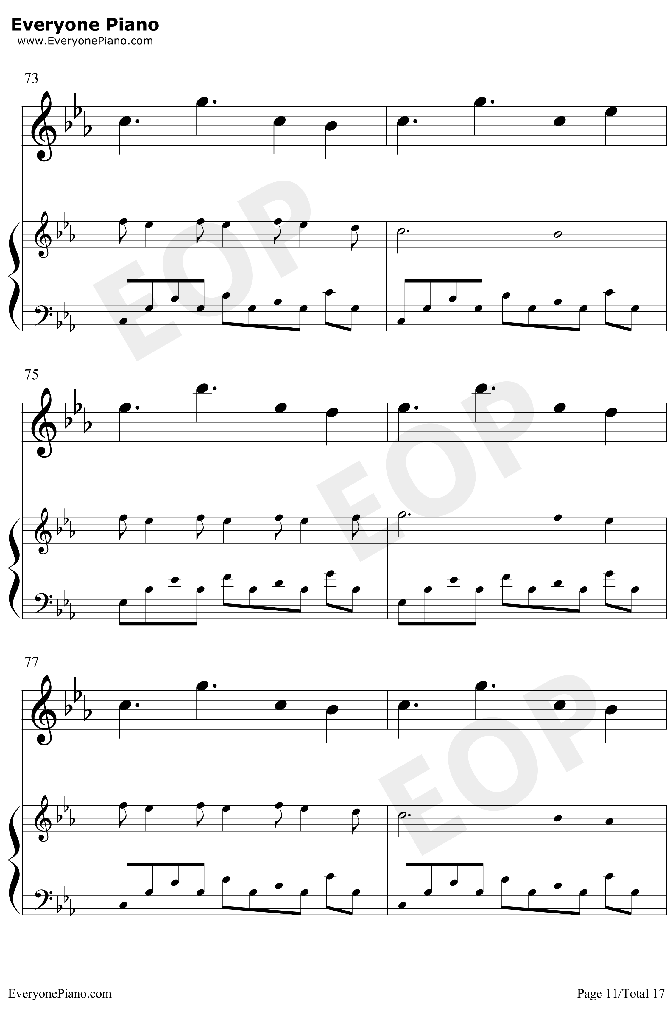 Wind钢琴谱-BrianCrain11