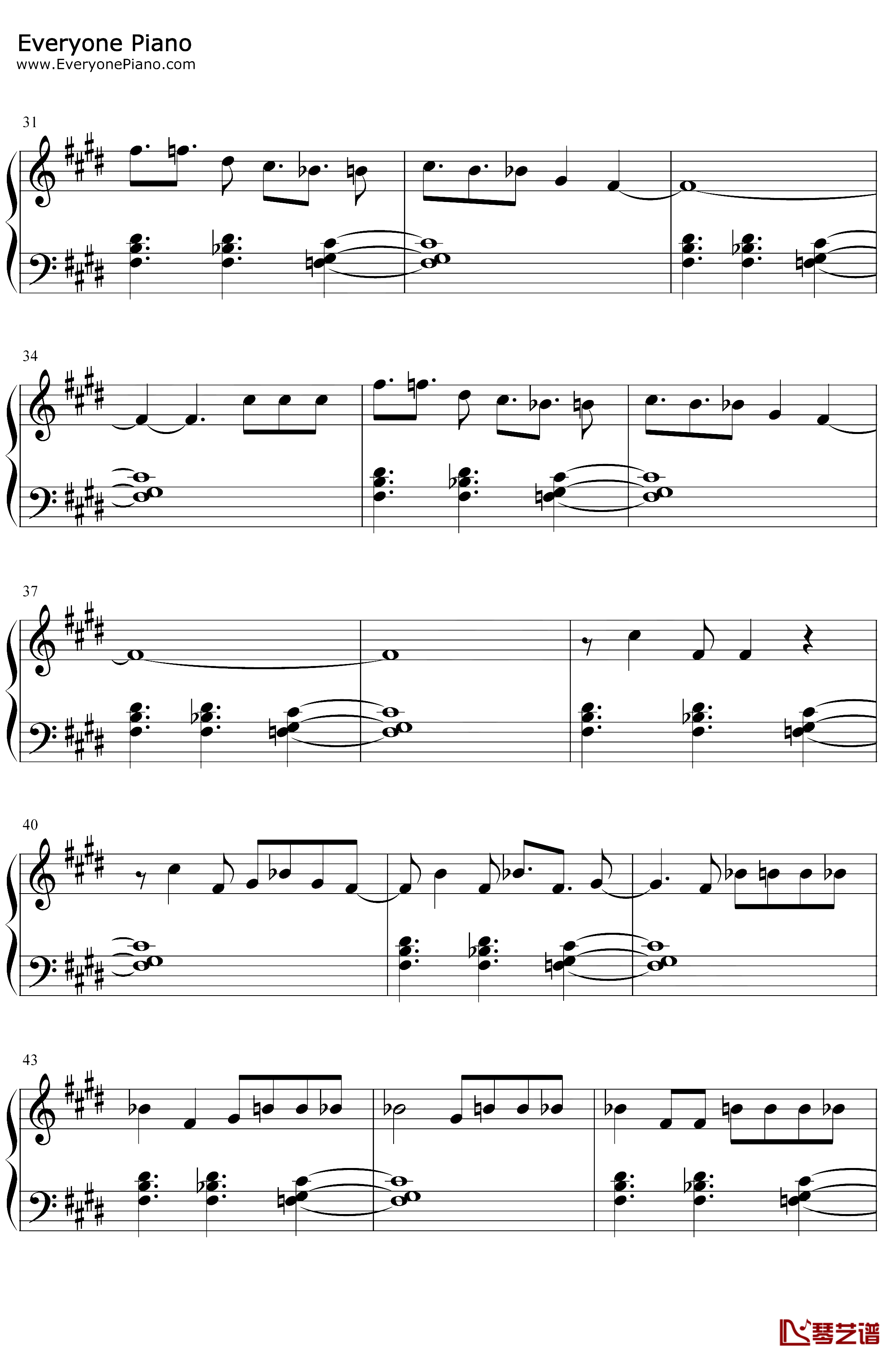Daisies钢琴谱-Katy Perry3