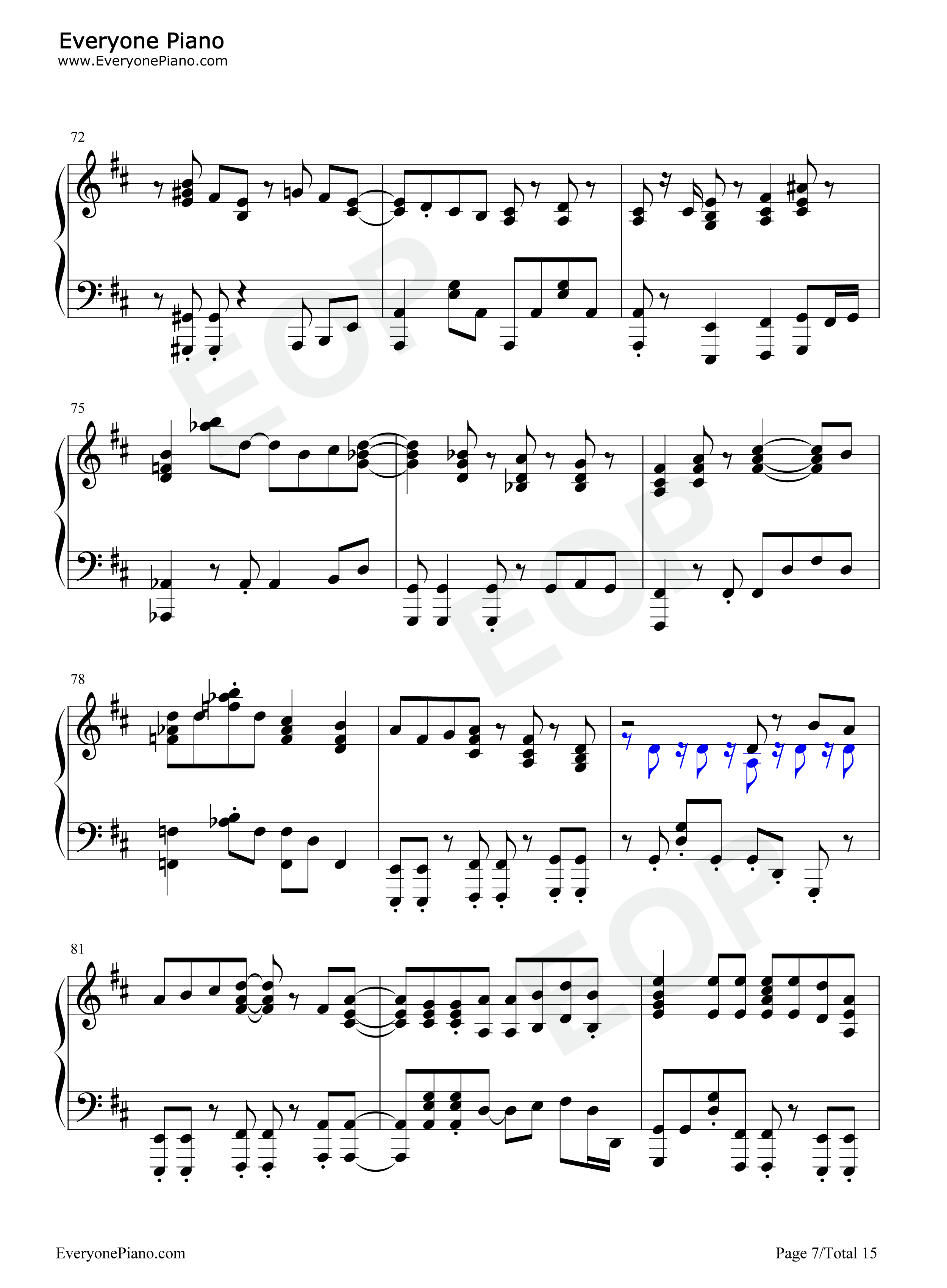 SOUVENIR钢琴谱-BUMP OF CHICKEN7