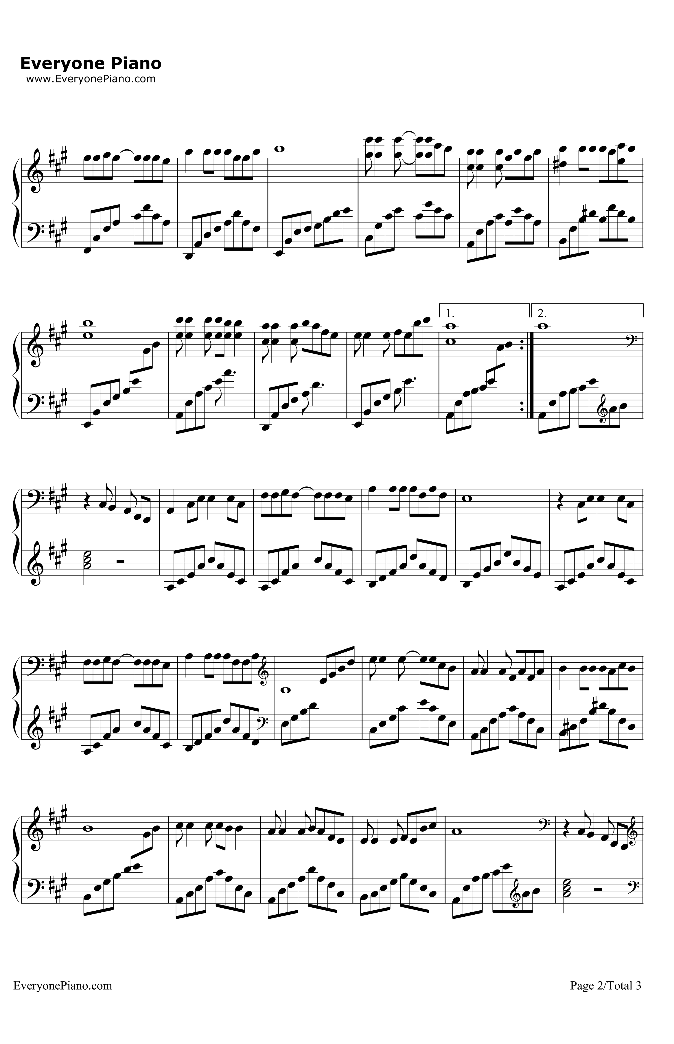 童年钢琴谱-罗大佑-完整版2