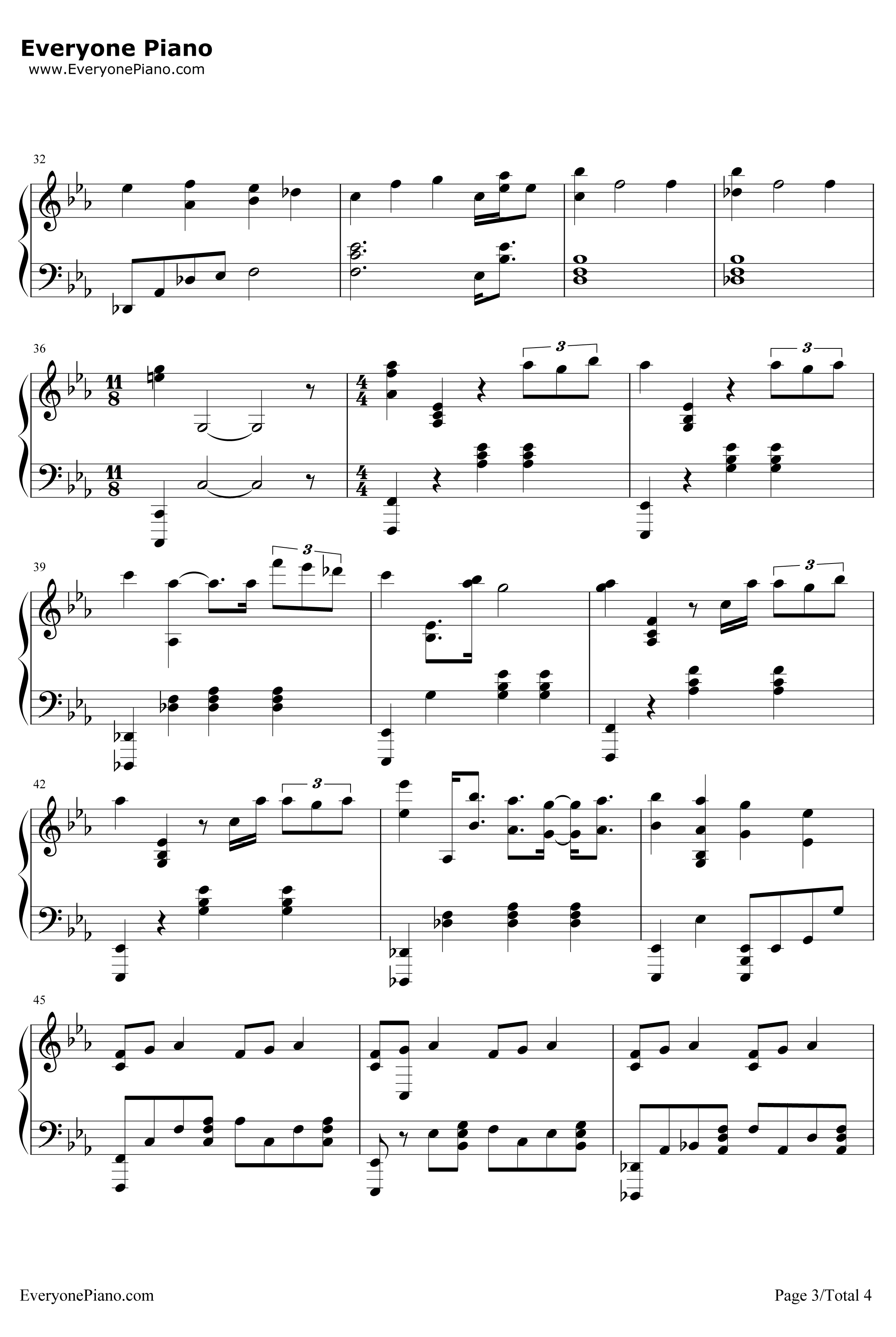Pianoforte钢琴谱-泽野弘之-AdLibII-罪恶王冠OST3