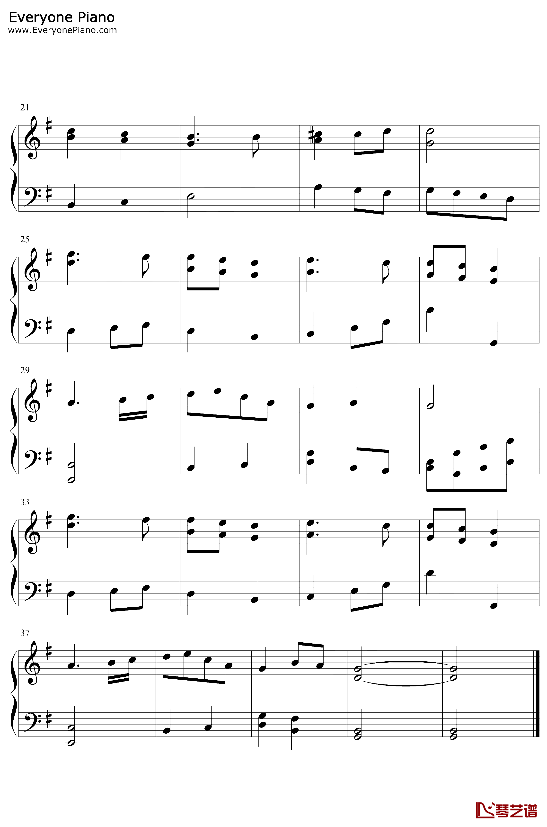 德国国歌钢琴谱-弗朗茨·约瑟夫·海顿-德意志之歌2