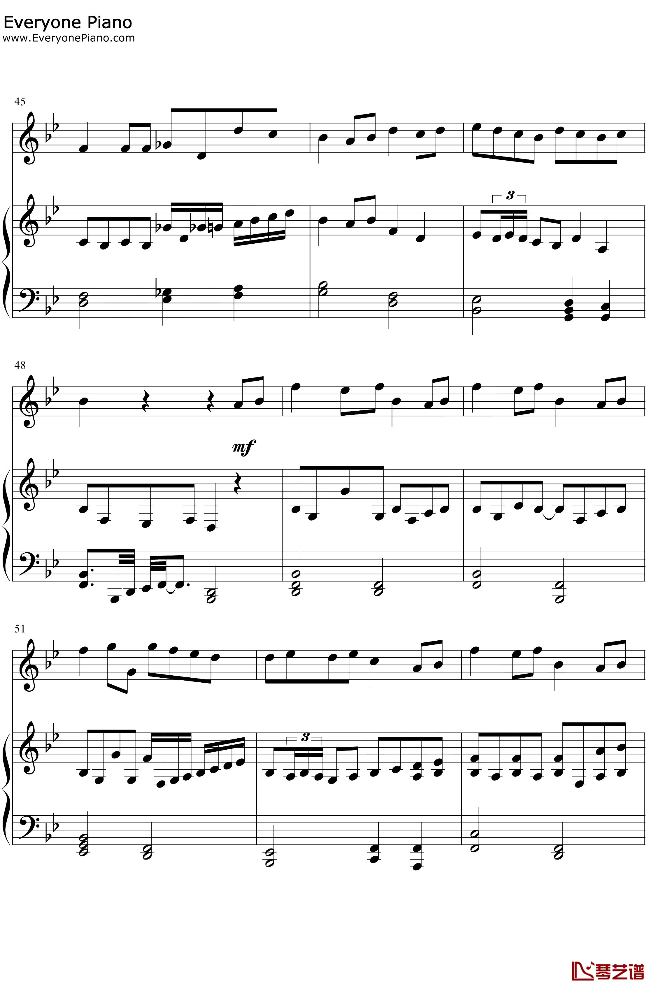 时光机钢琴谱-五月天-纯钢琴弹唱版6