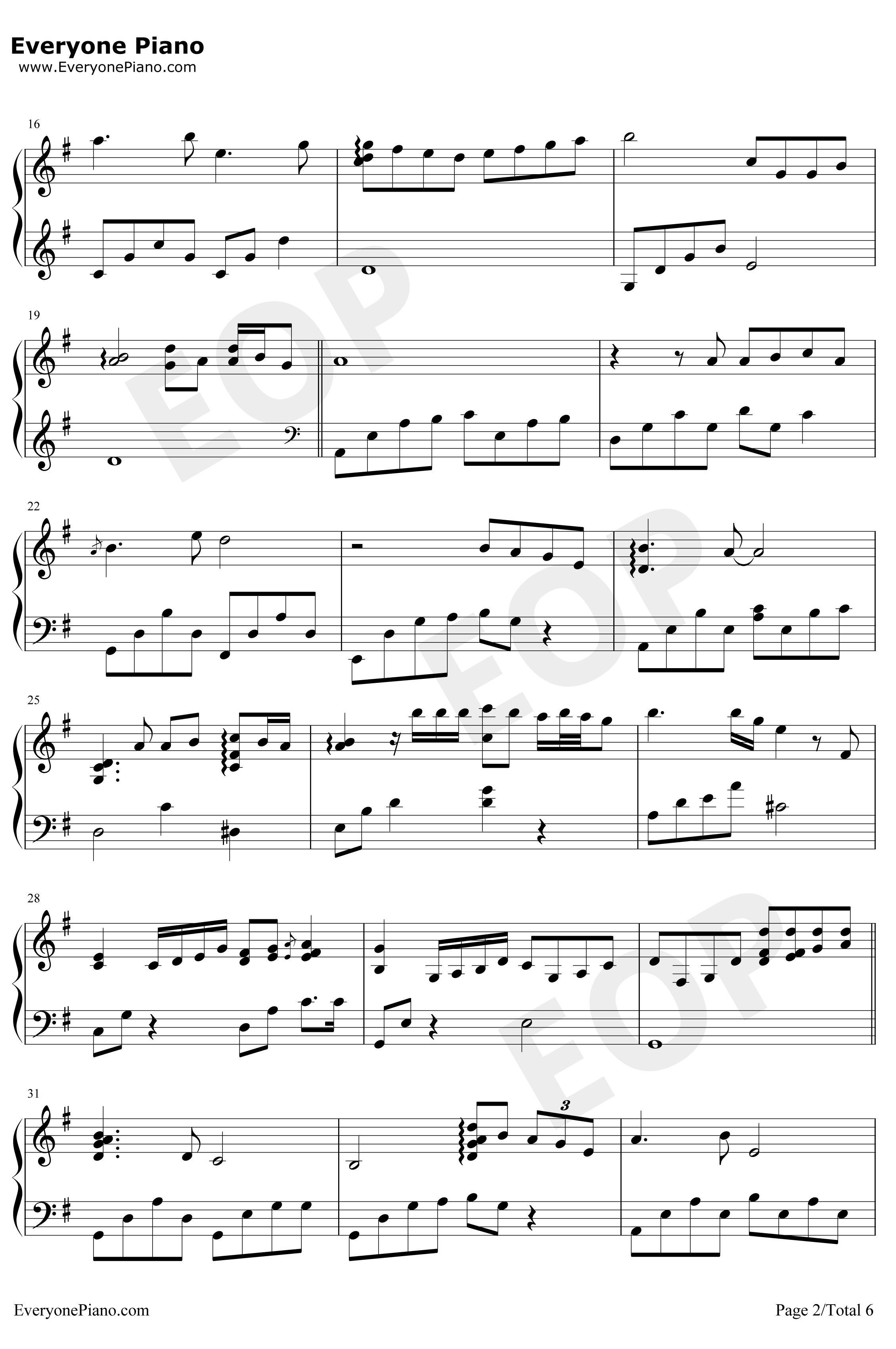 Vincent钢琴谱-DonMcLean-完整版2