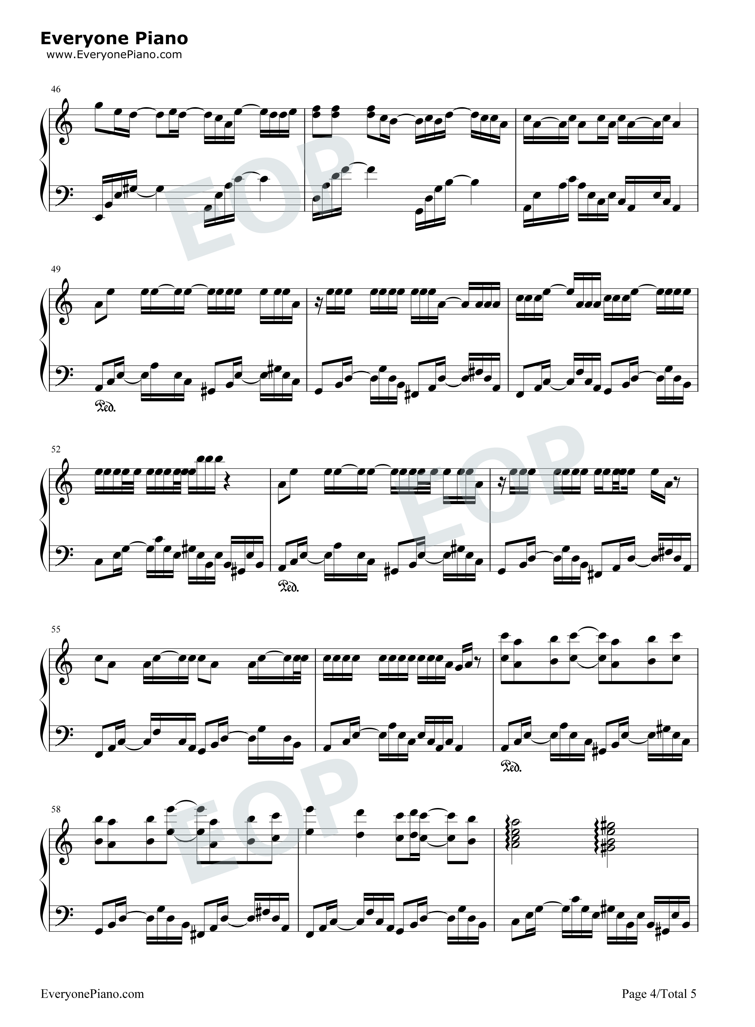 柒月钢琴谱-许嵩4