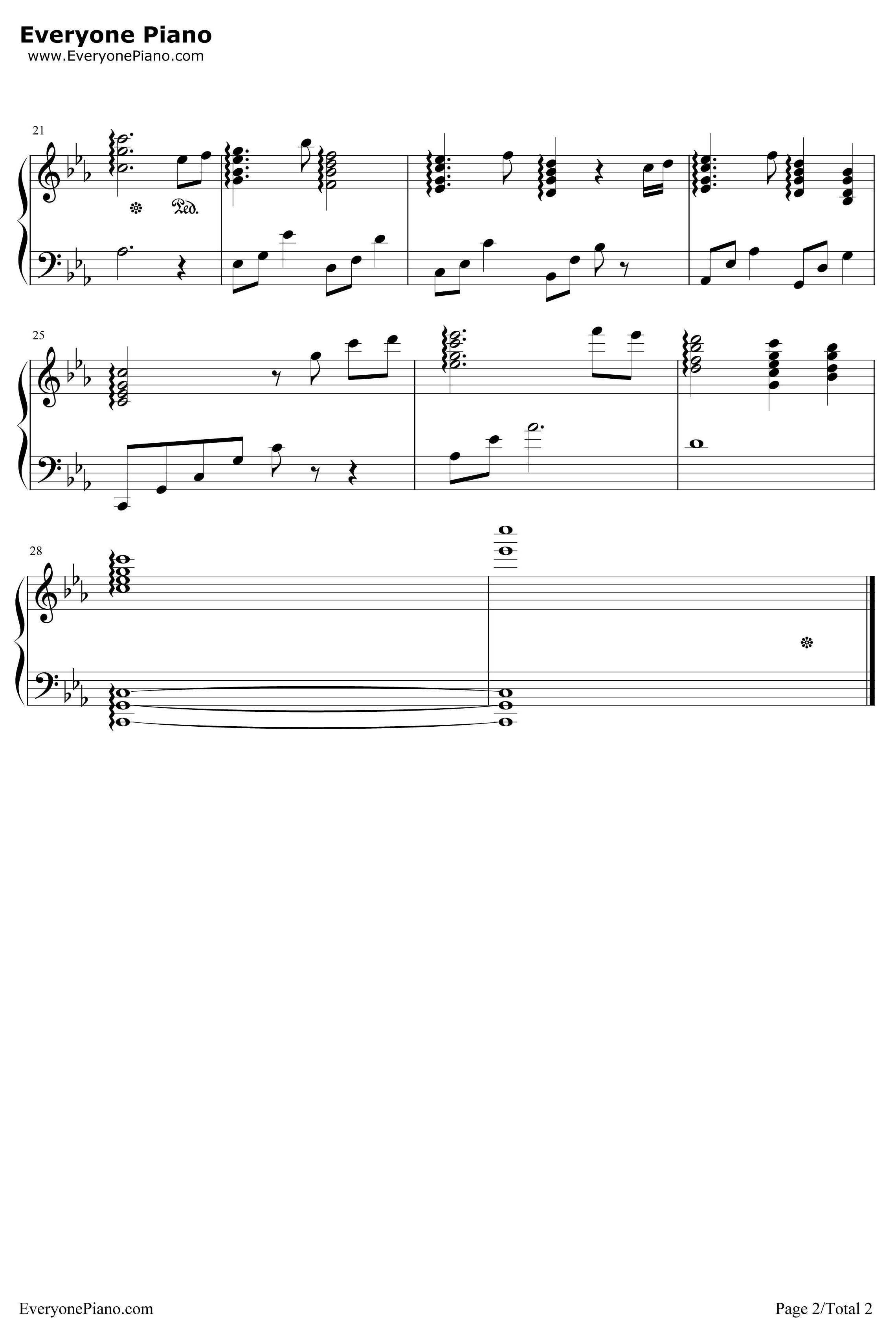 Memory钢琴谱-Arms-极黑的布伦希尔德OST22
