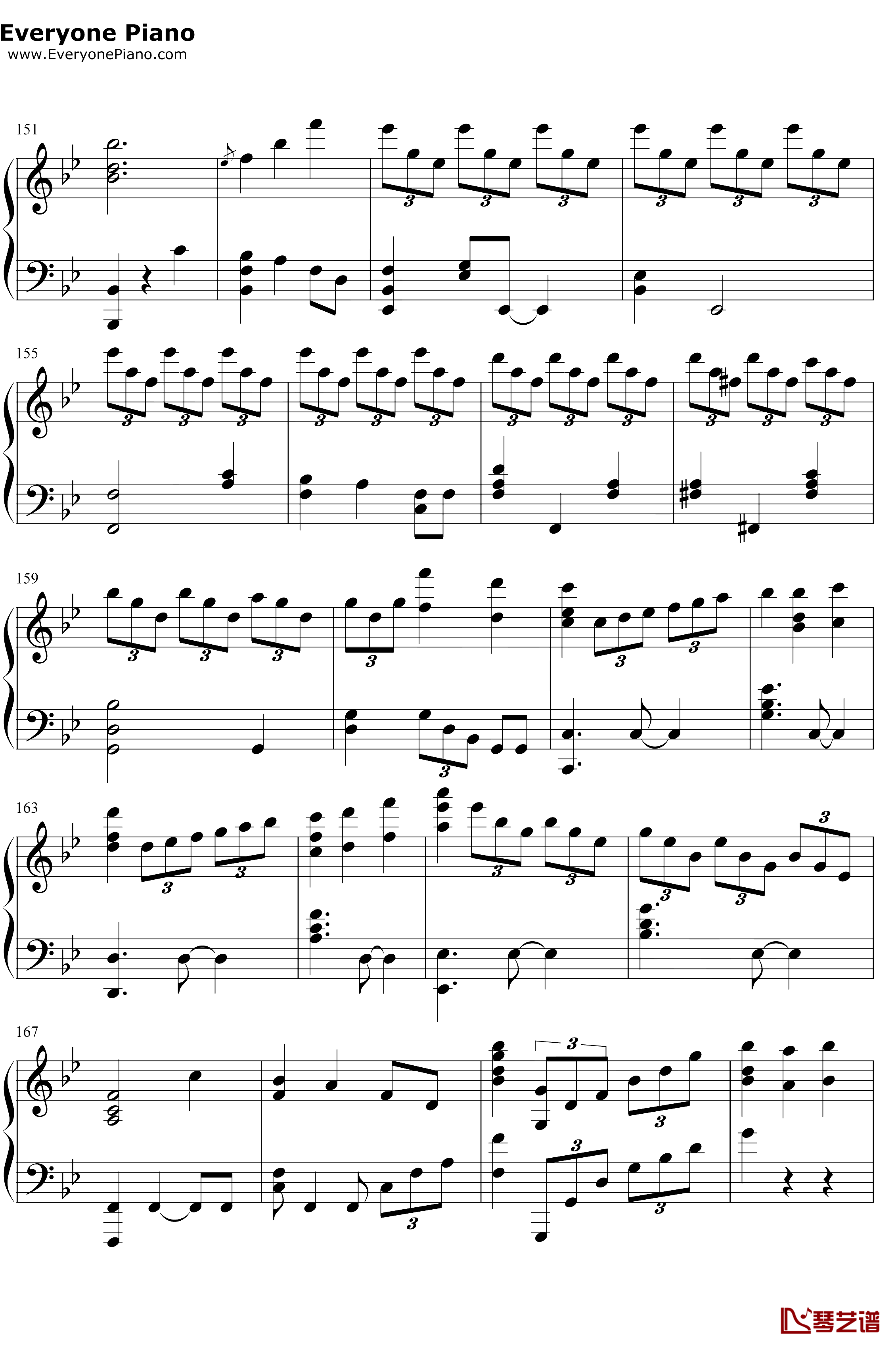 Unlasting钢琴谱-LiSA-刀剑神域AlicizationWarofUnderworldED7