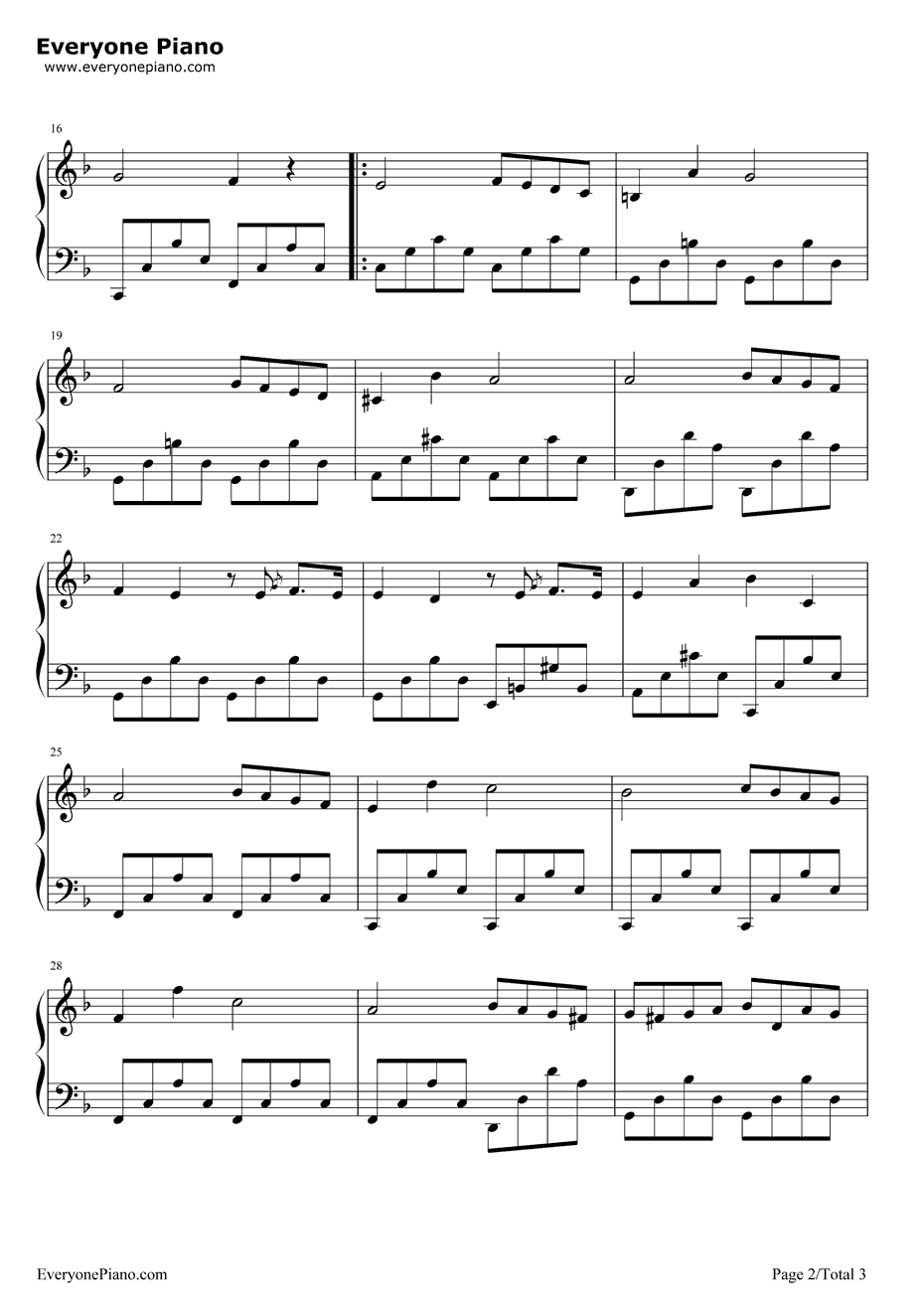 葬礼进行曲钢琴谱-肖邦2