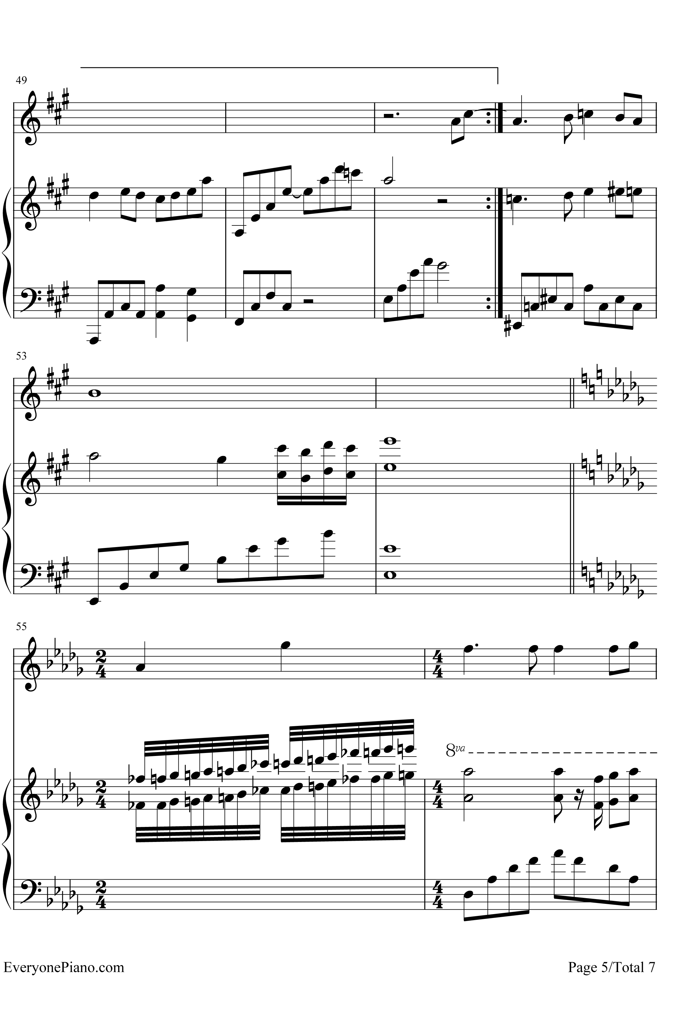 轨迹钢琴谱-周杰伦5