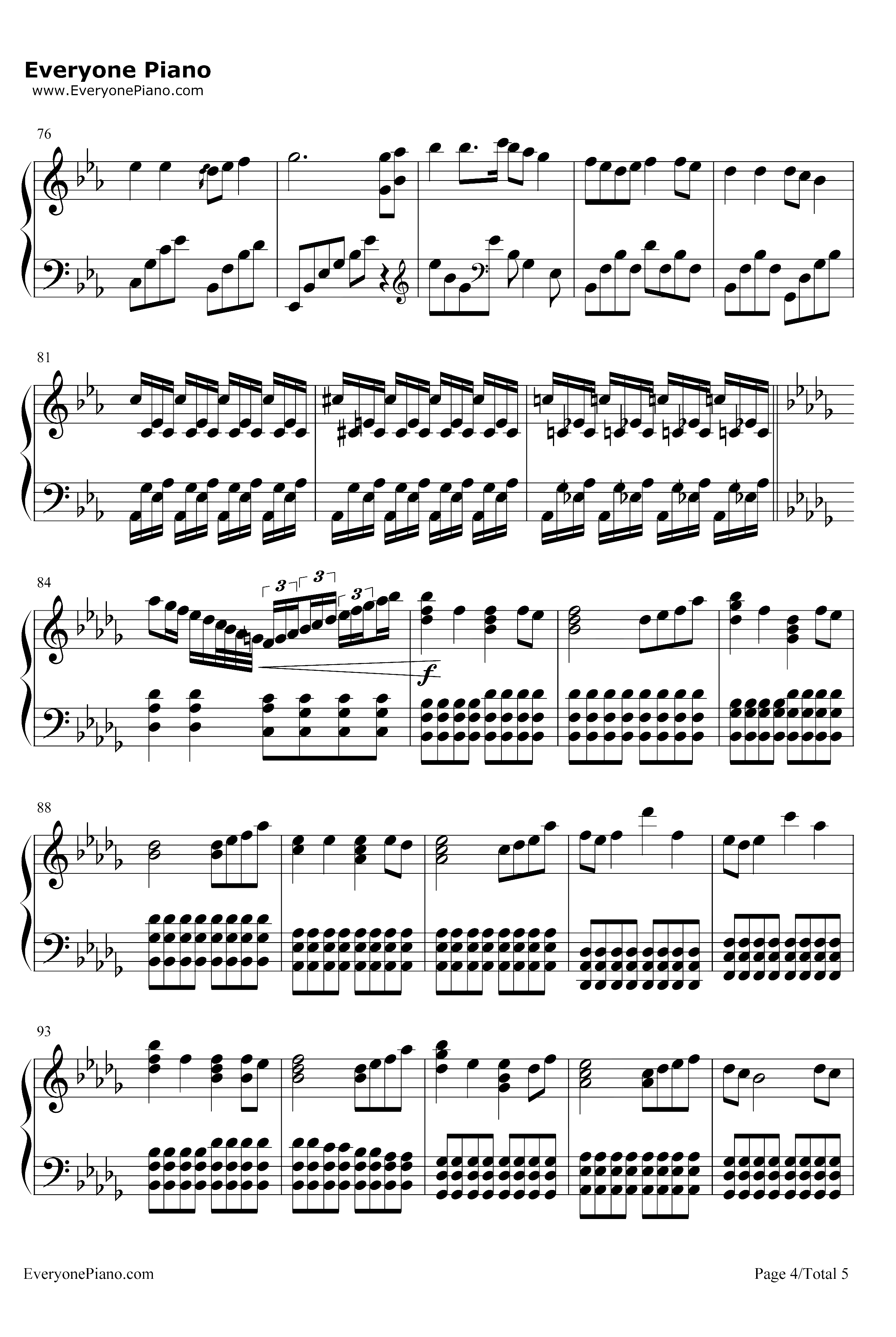 StarSky钢琴谱-TwoStepsFromHell-完美版4