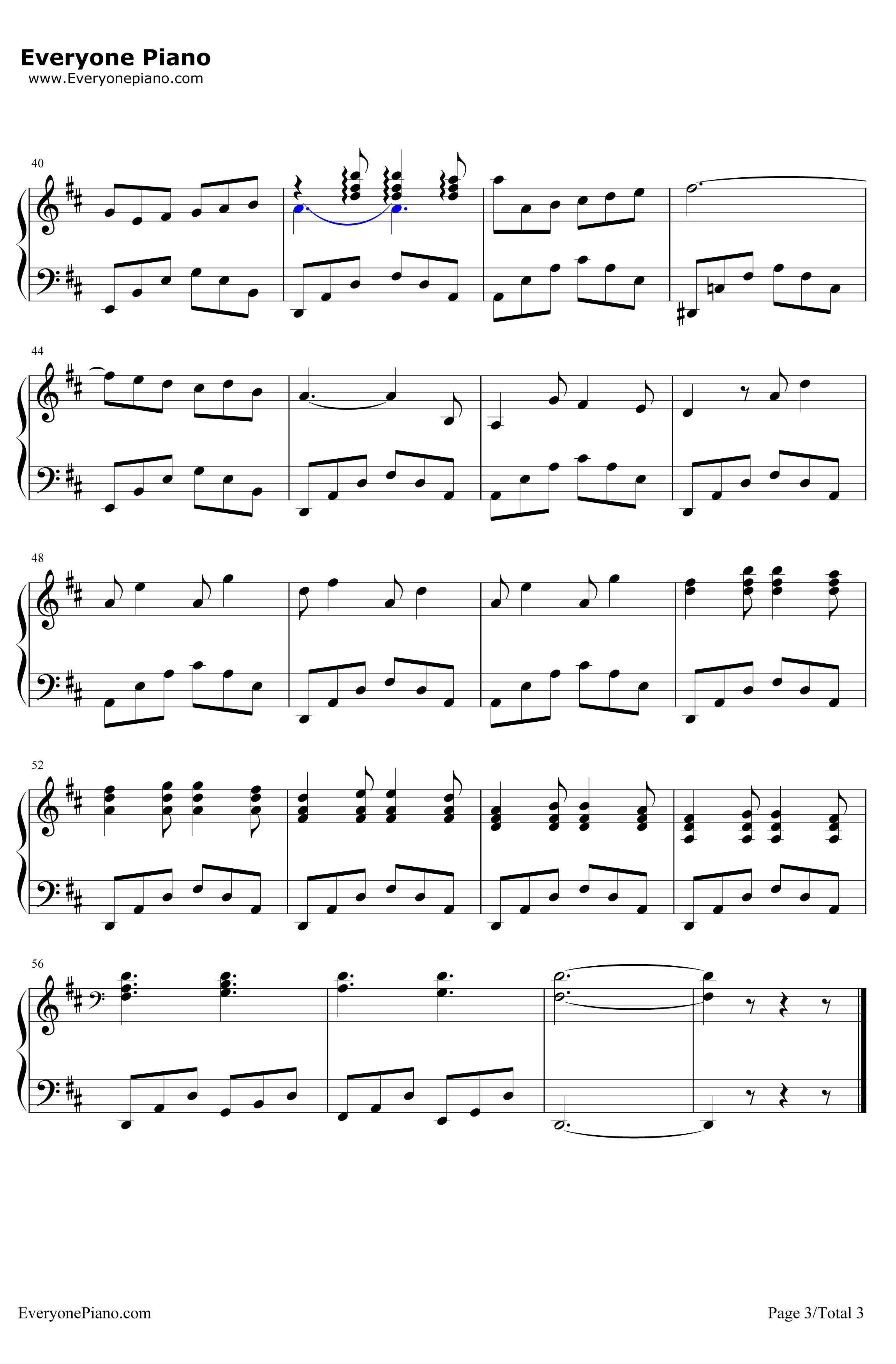 船歌钢琴谱-雅克•奥芬巴赫-霍夫曼的故事OST3