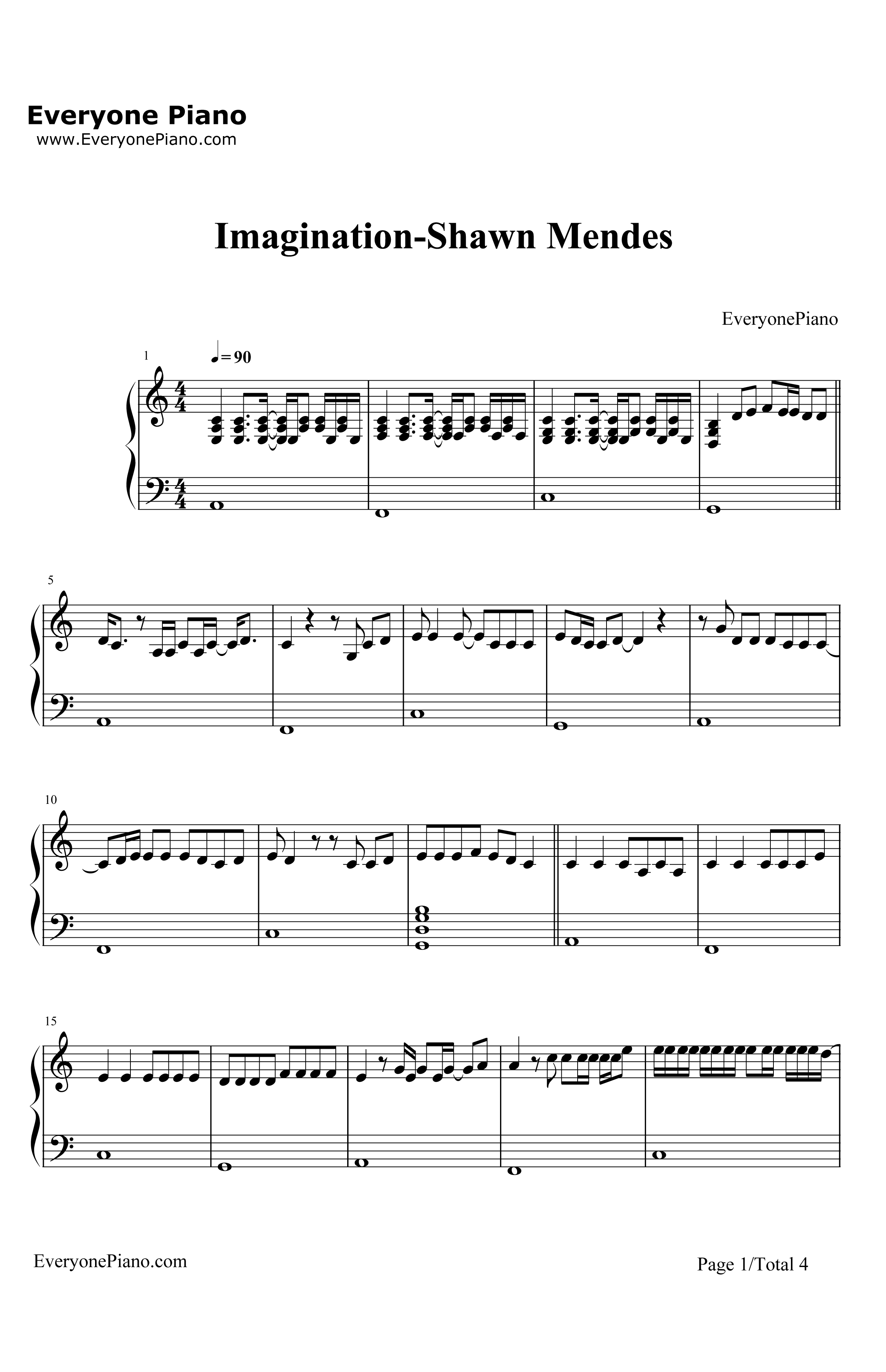 Imagination钢琴谱-ShawnMendes1