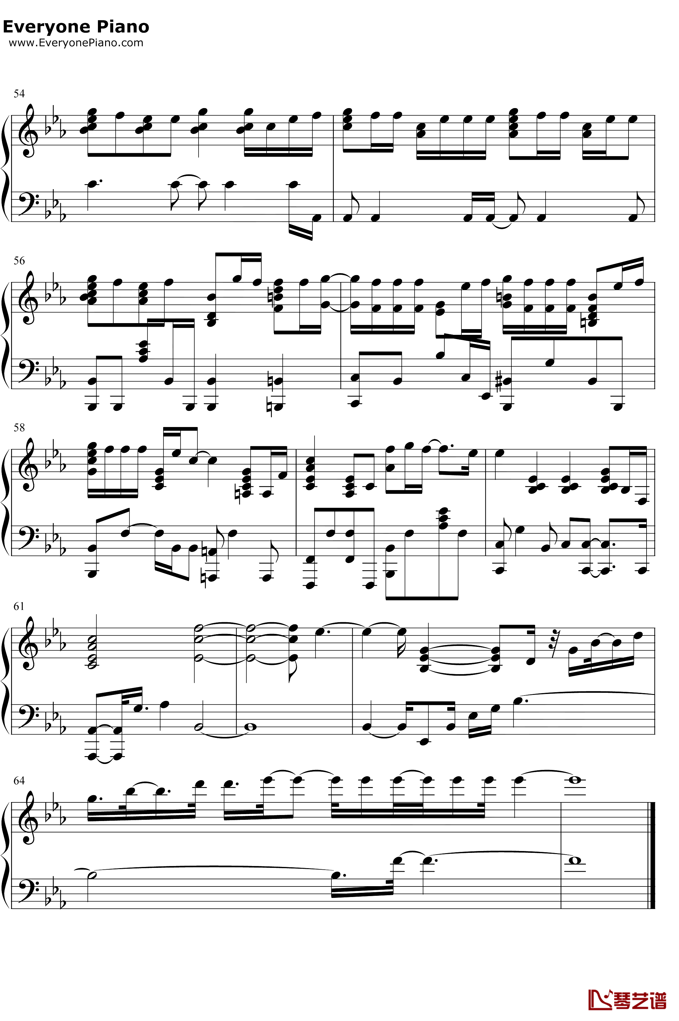 ILUVU钢琴谱-刘宪华-刘宪华5