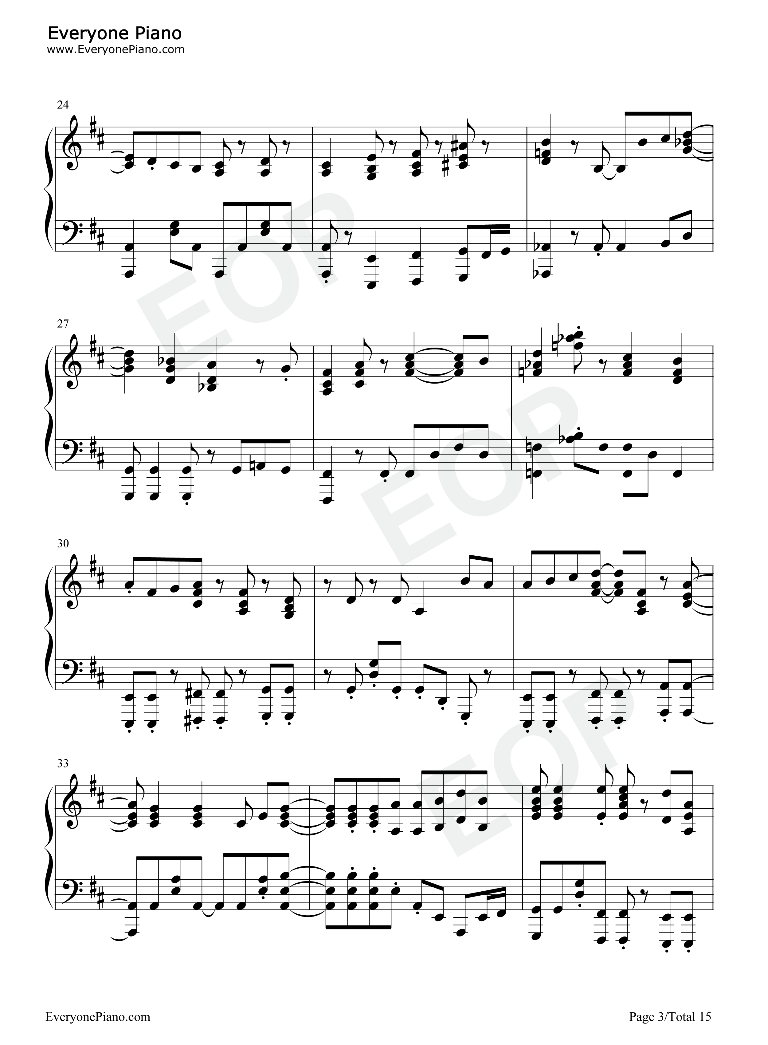 SOUVENIR钢琴谱-BUMP OF CHICKEN3