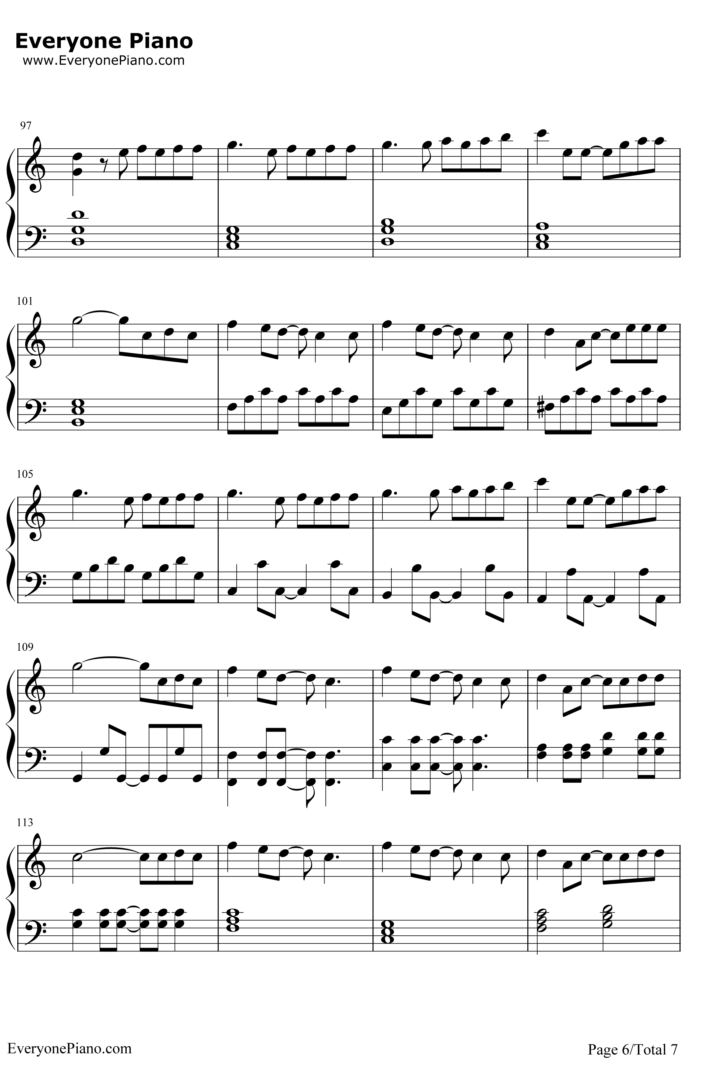 幻化成风（風になる）钢琴谱-辻亚弥乃-《猫的报恩》结尾曲6