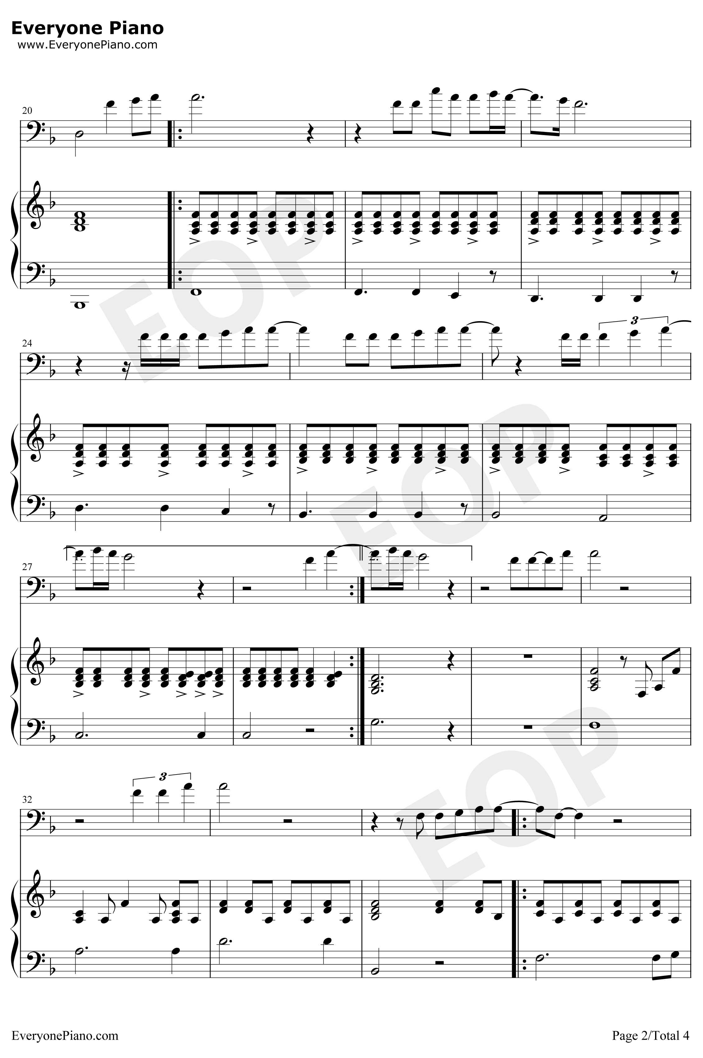 Is That Alright钢琴谱-LadyGaga-一个明星的诞生OST2