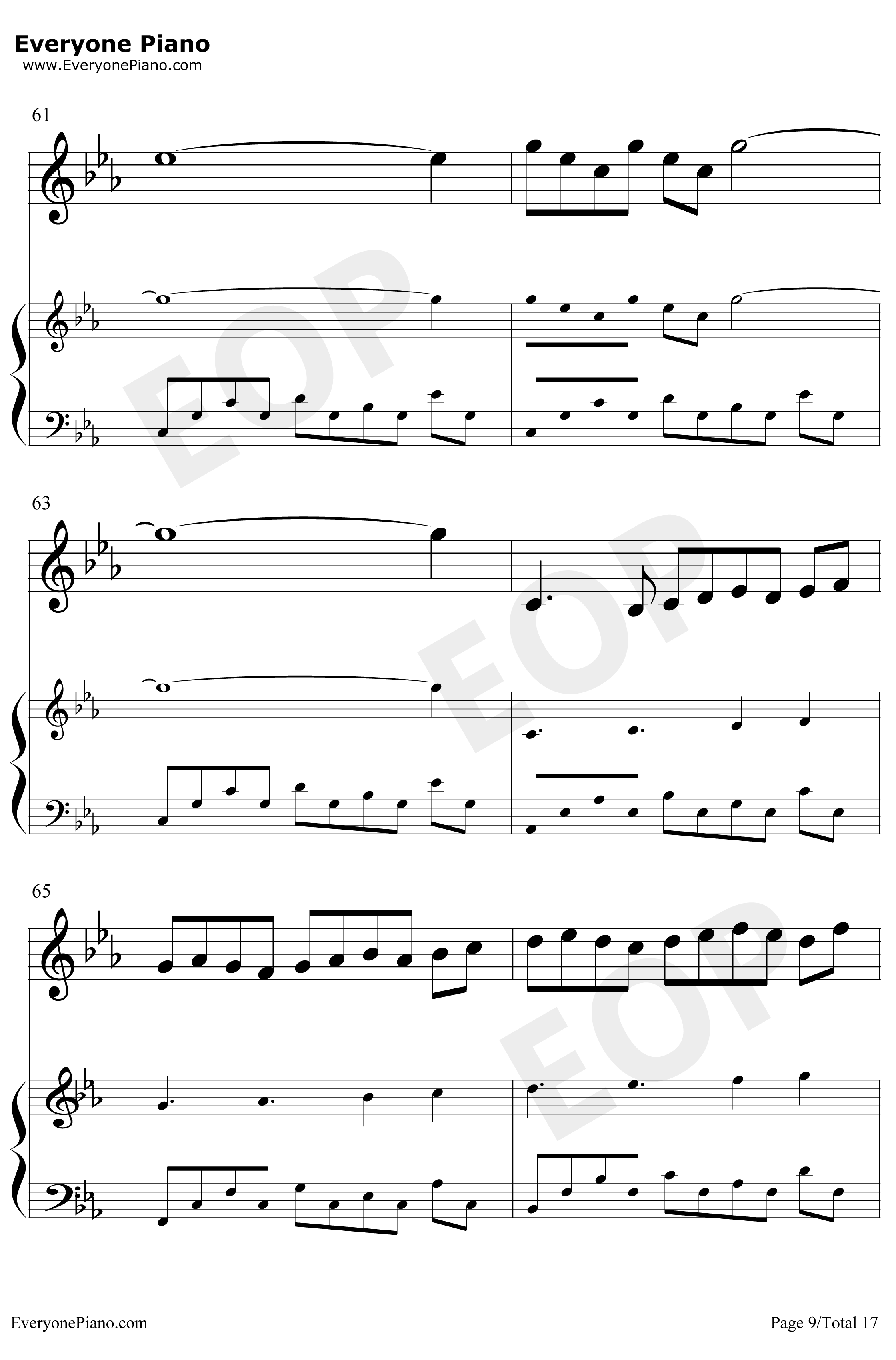 Wind钢琴谱-BrianCrain9
