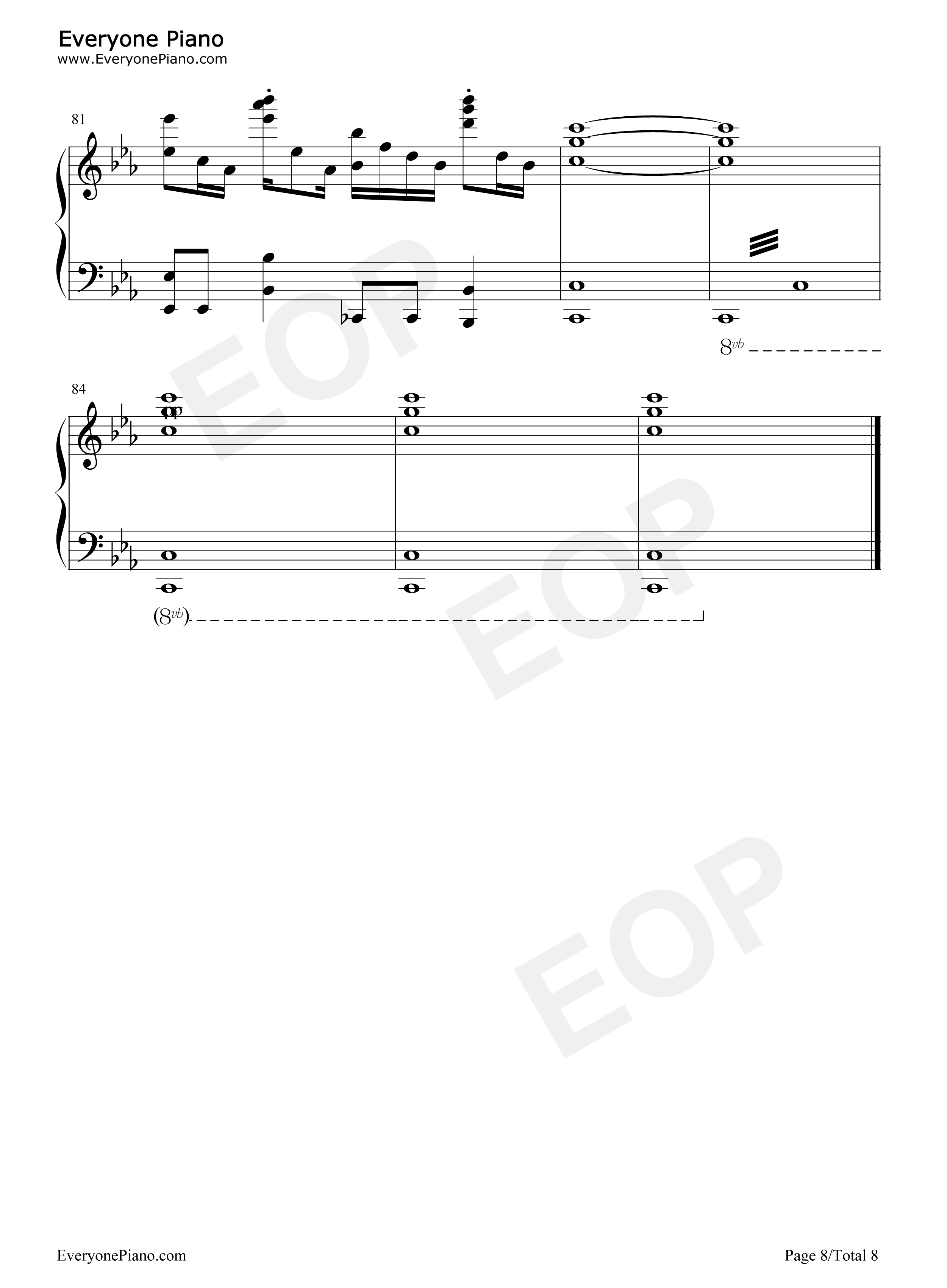 The SCP Foundation Main Theme钢琴谱-Ajoura8