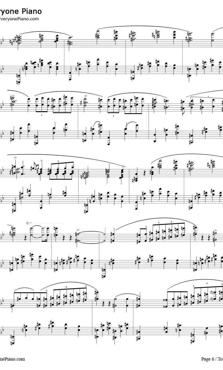 G小调第一叙事曲钢琴谱-肖邦6