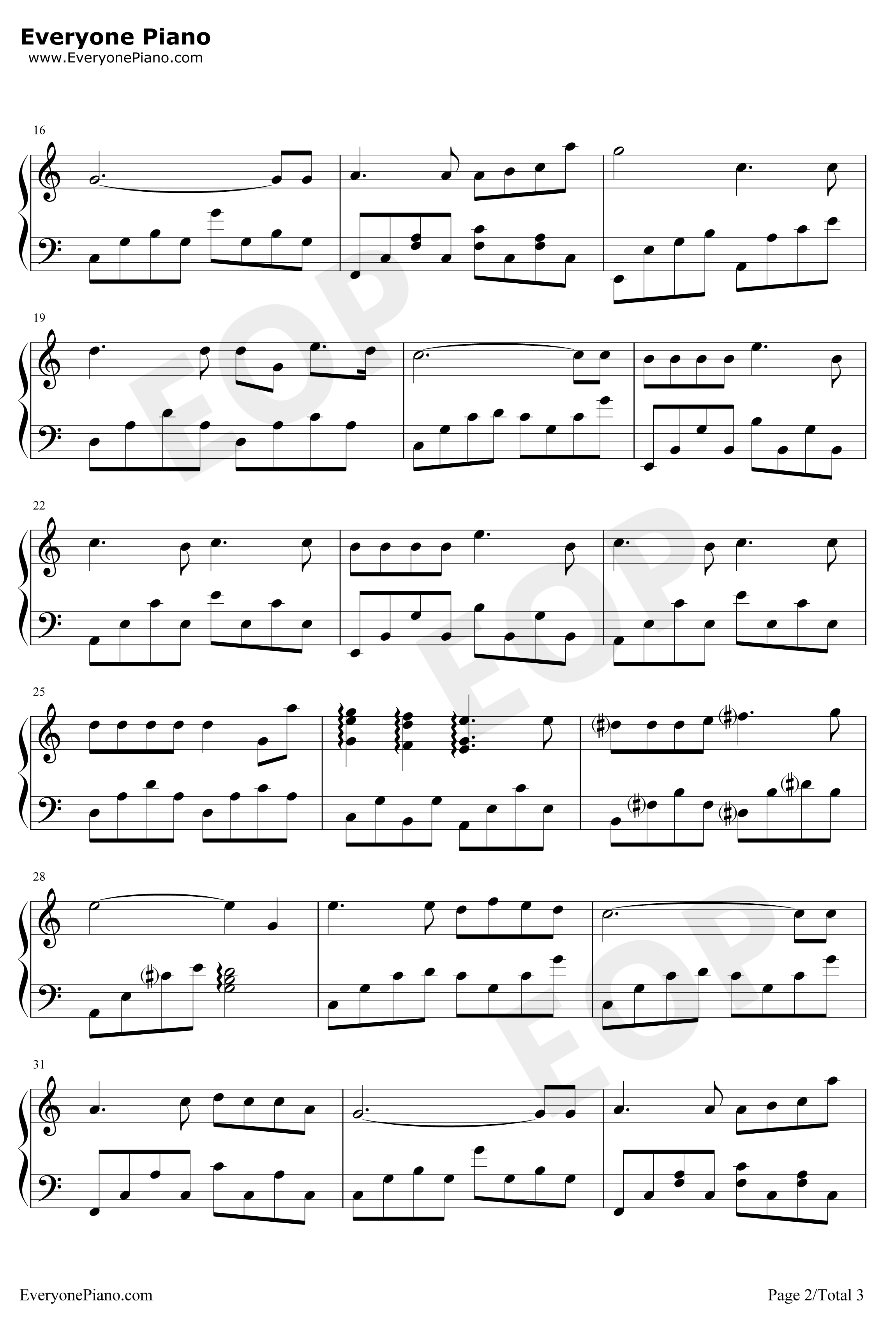 雪花的快乐 钢琴谱-雅尼2
