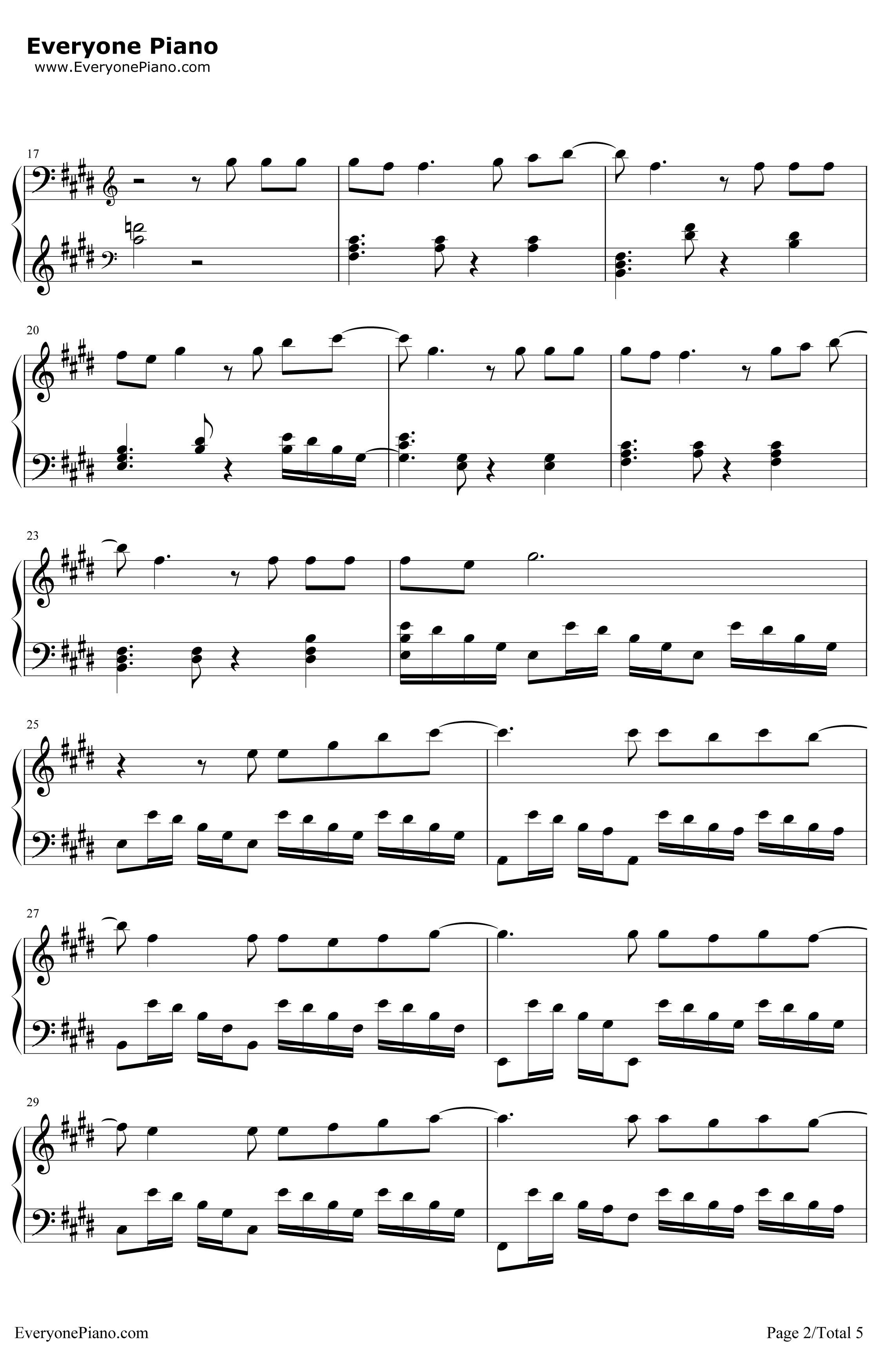 泡沫钢琴谱-邓紫棋2