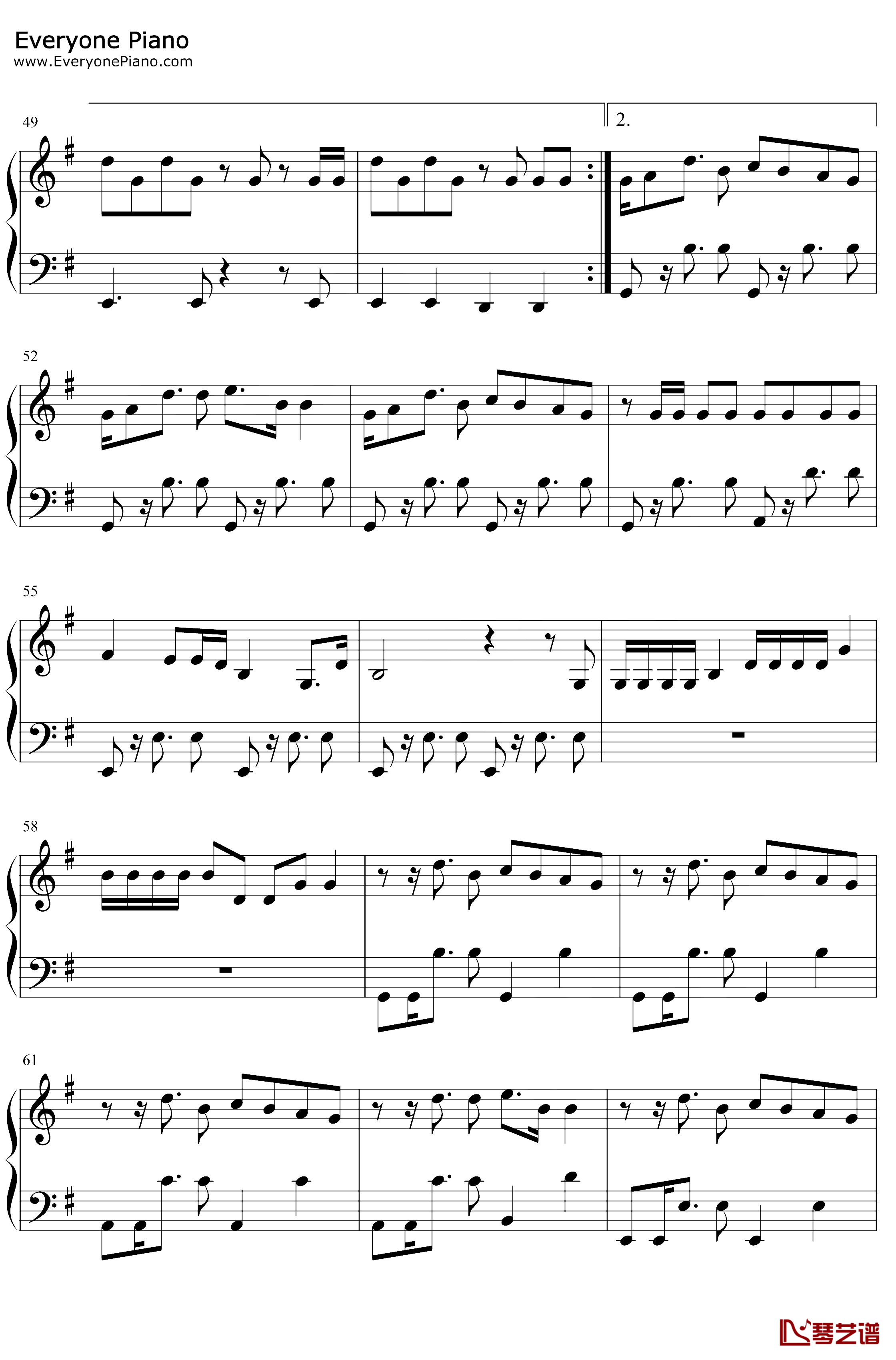 Unbelievable钢琴谱-WhyDon'tWe4