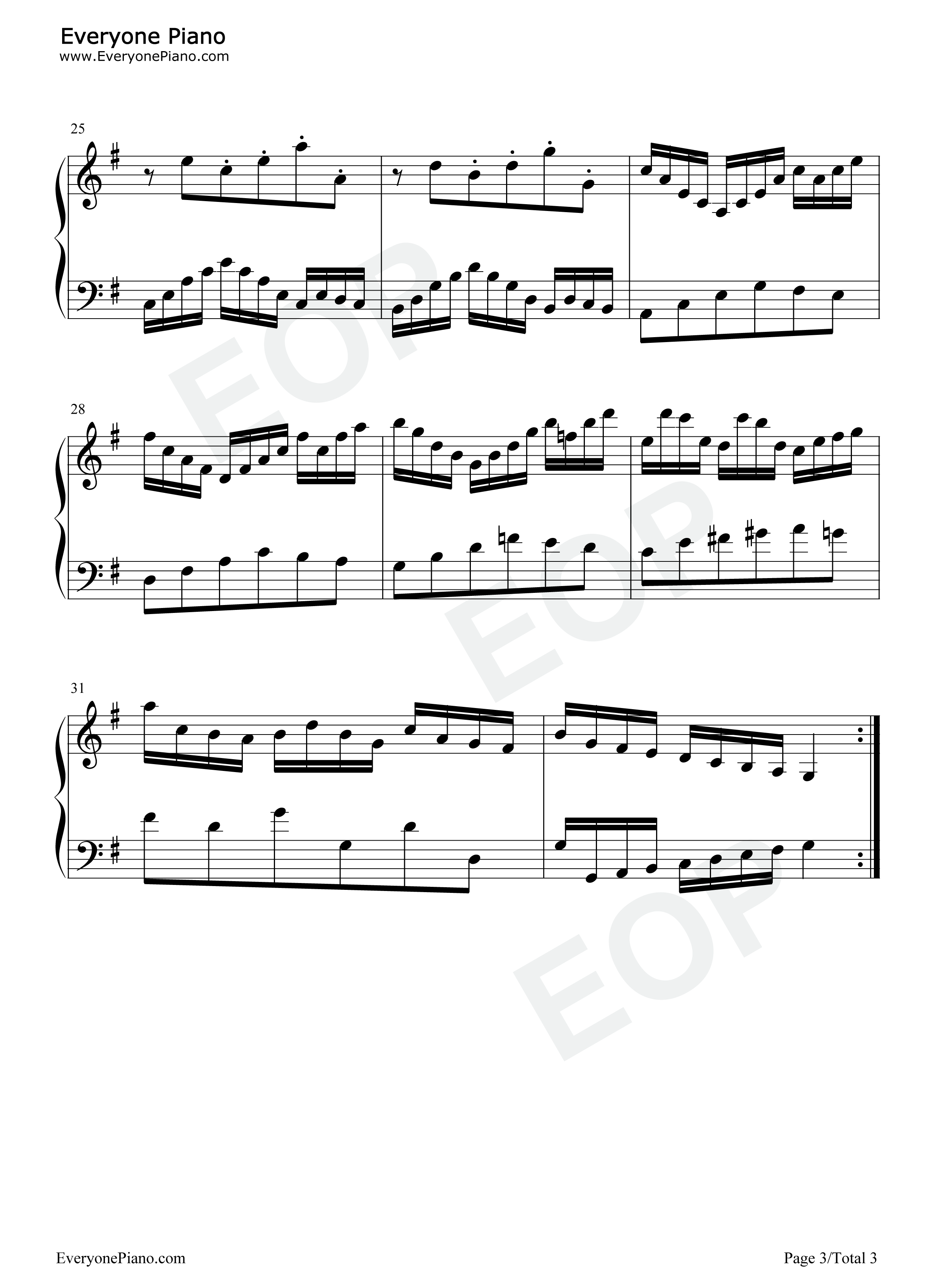 Goldberg Variations钢琴谱-Johann Sebastian Bach   约翰·塞巴斯蒂安·巴赫3