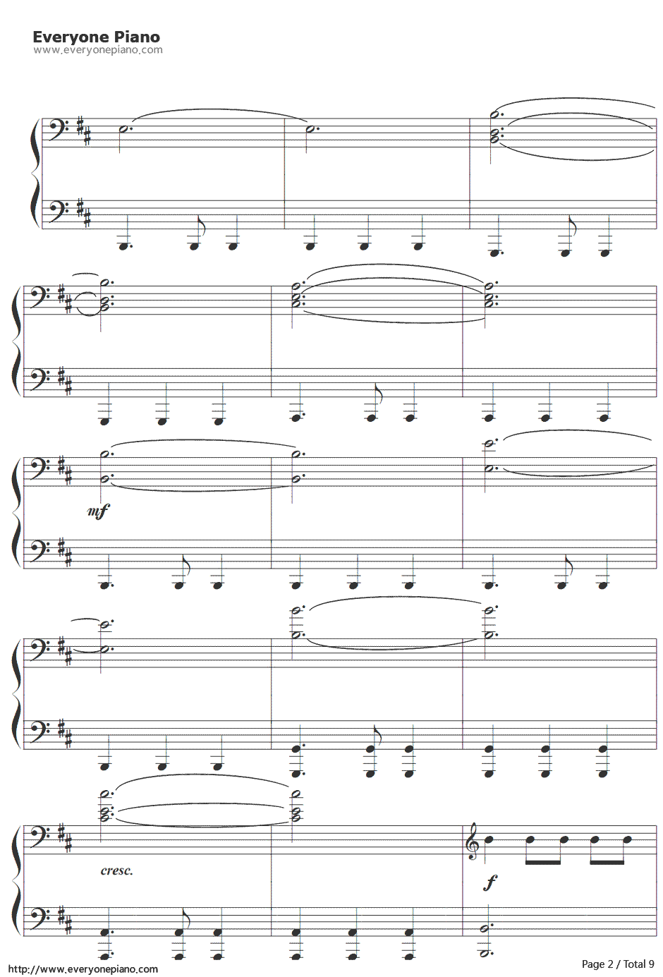 上古卷轴5：天际主题曲钢琴谱-Jeremy Soule2