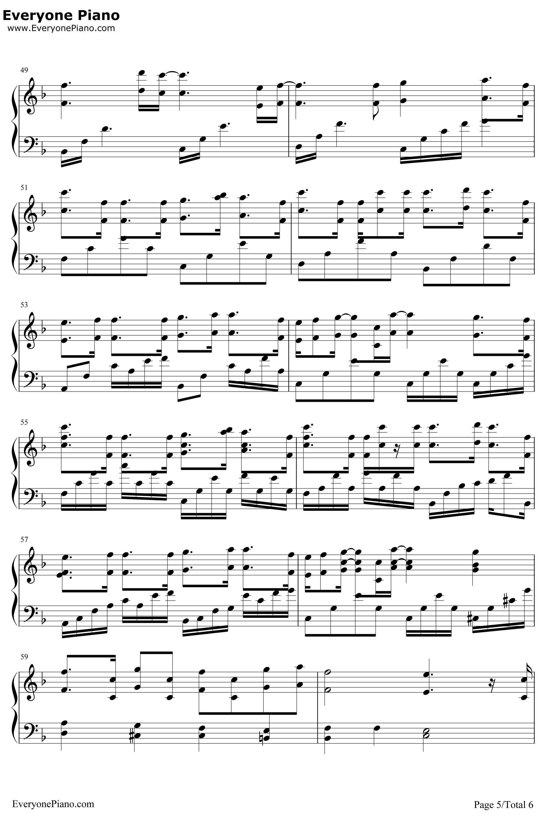 YUBIKIRI钢琴谱-Mili-GENMAN5
