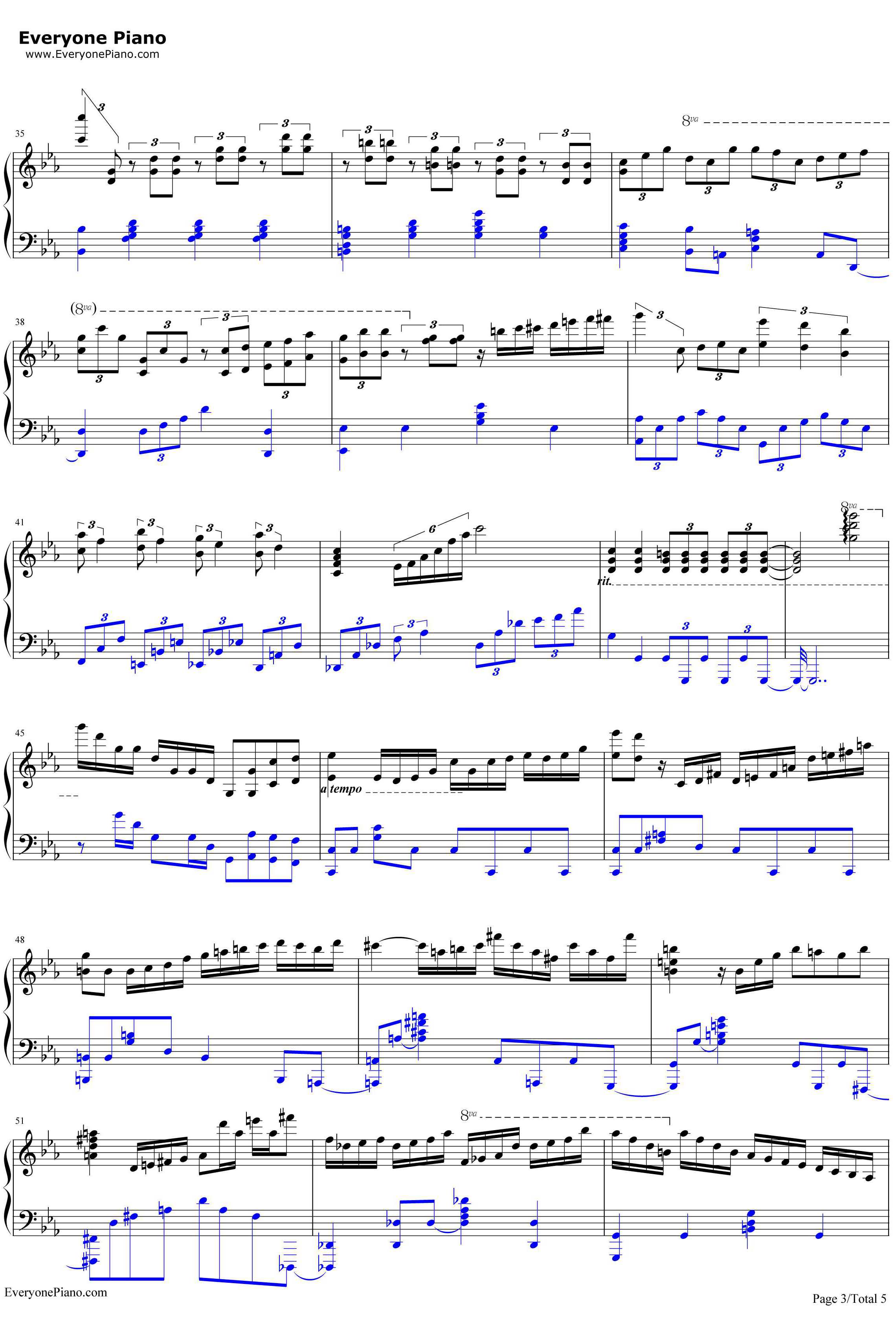 ピアノ协奏曲第1番“蝎火”钢琴谱-wac3