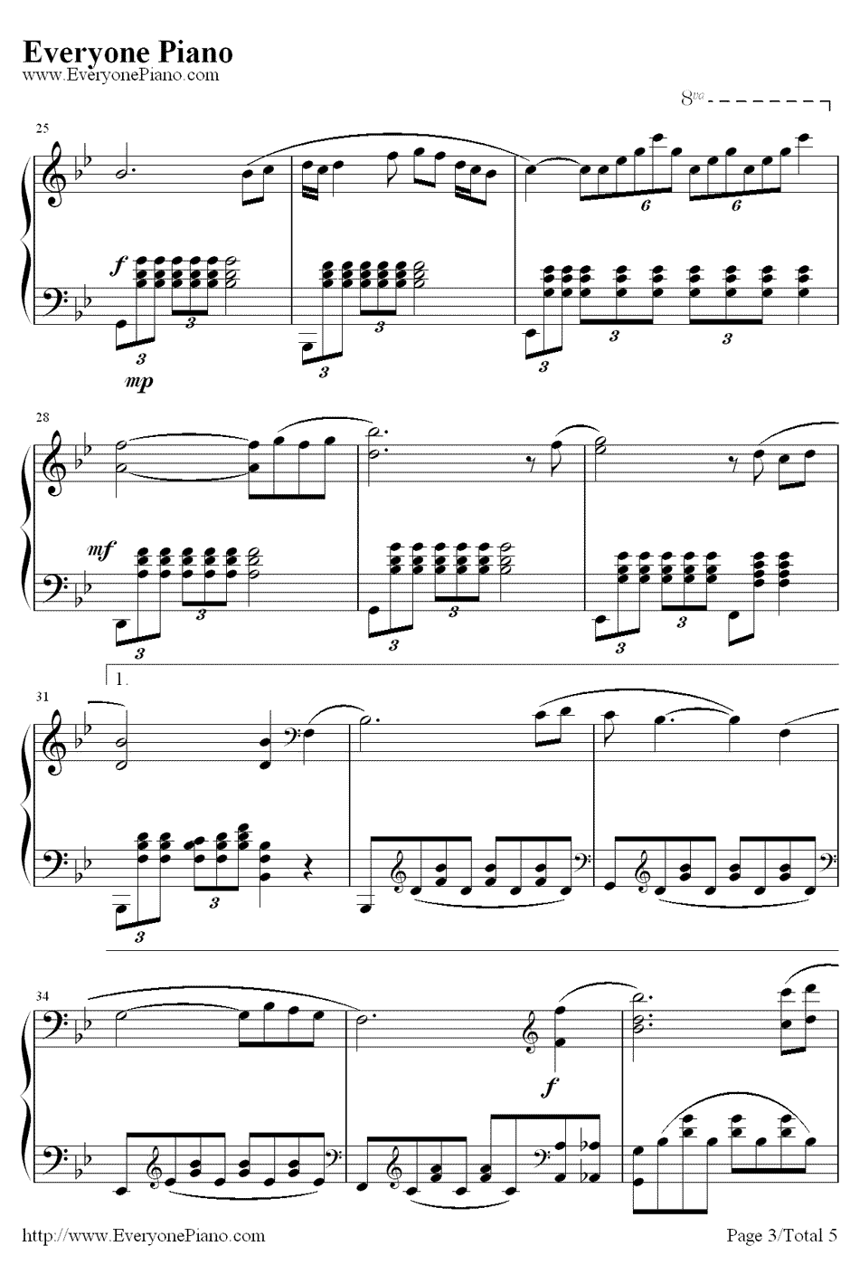 星 钢琴谱-邓丽君3