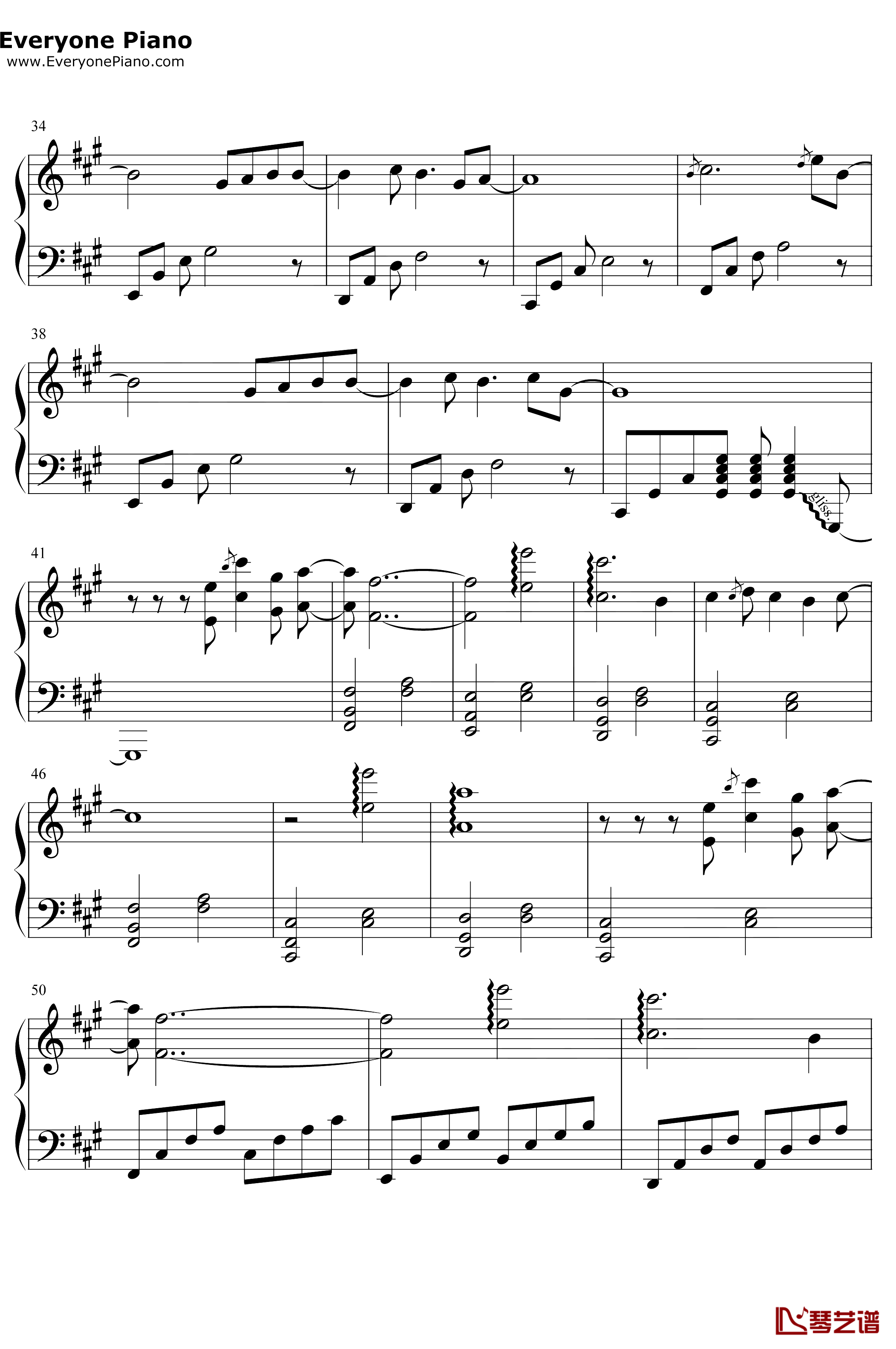 Schwarzer Regen钢琴谱-初音未来-黑暗森林-我的三体第二季主题曲3