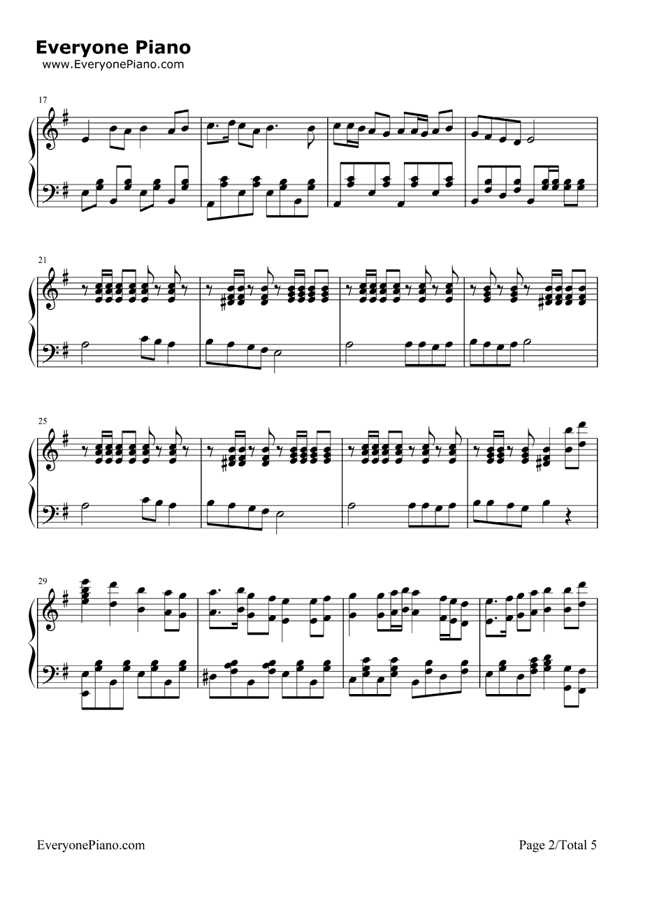 水手钢琴谱-郑智化2
